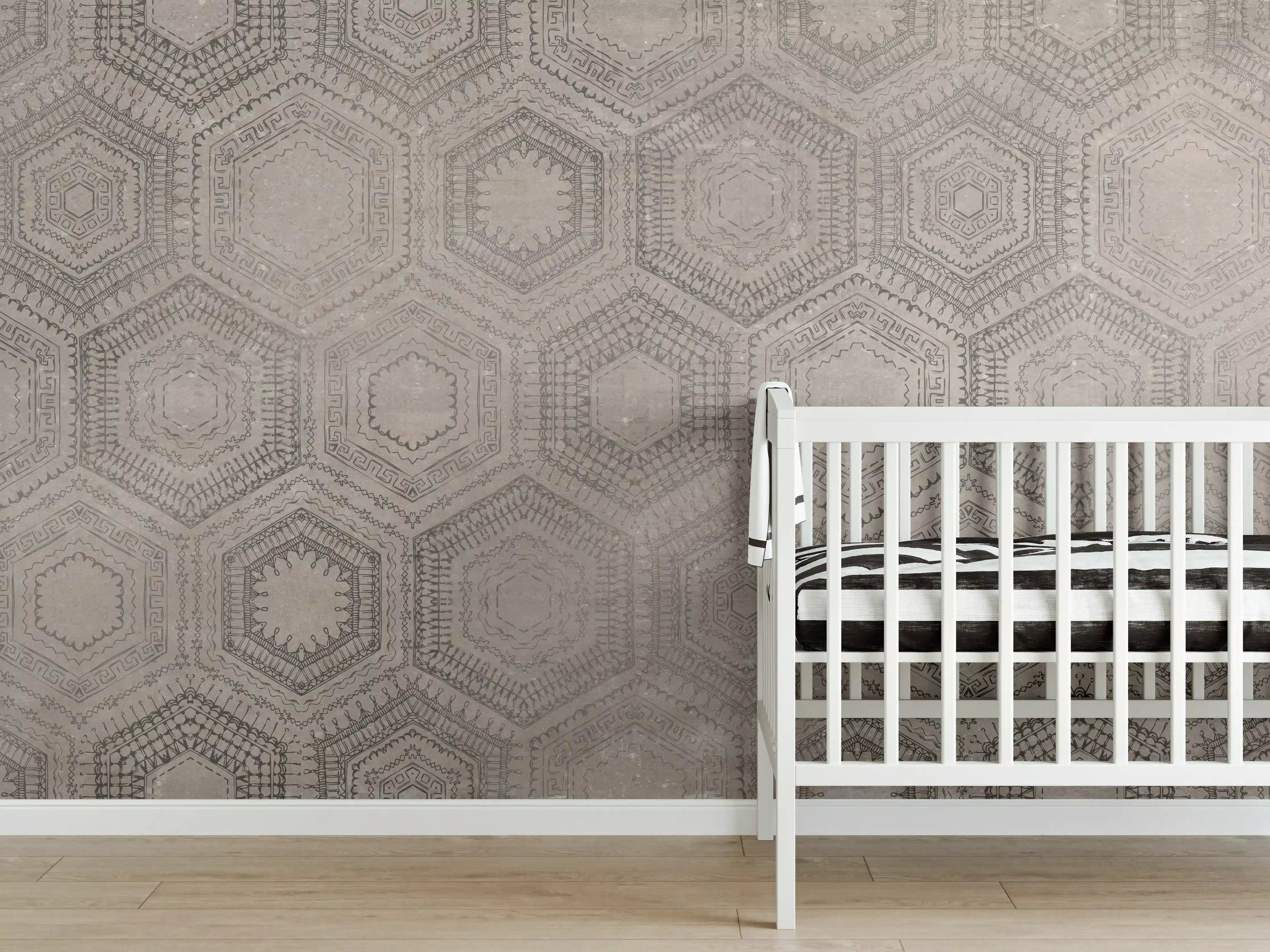 Babyzimmer Wandgestaltung - Alte Orientalische Mosaik