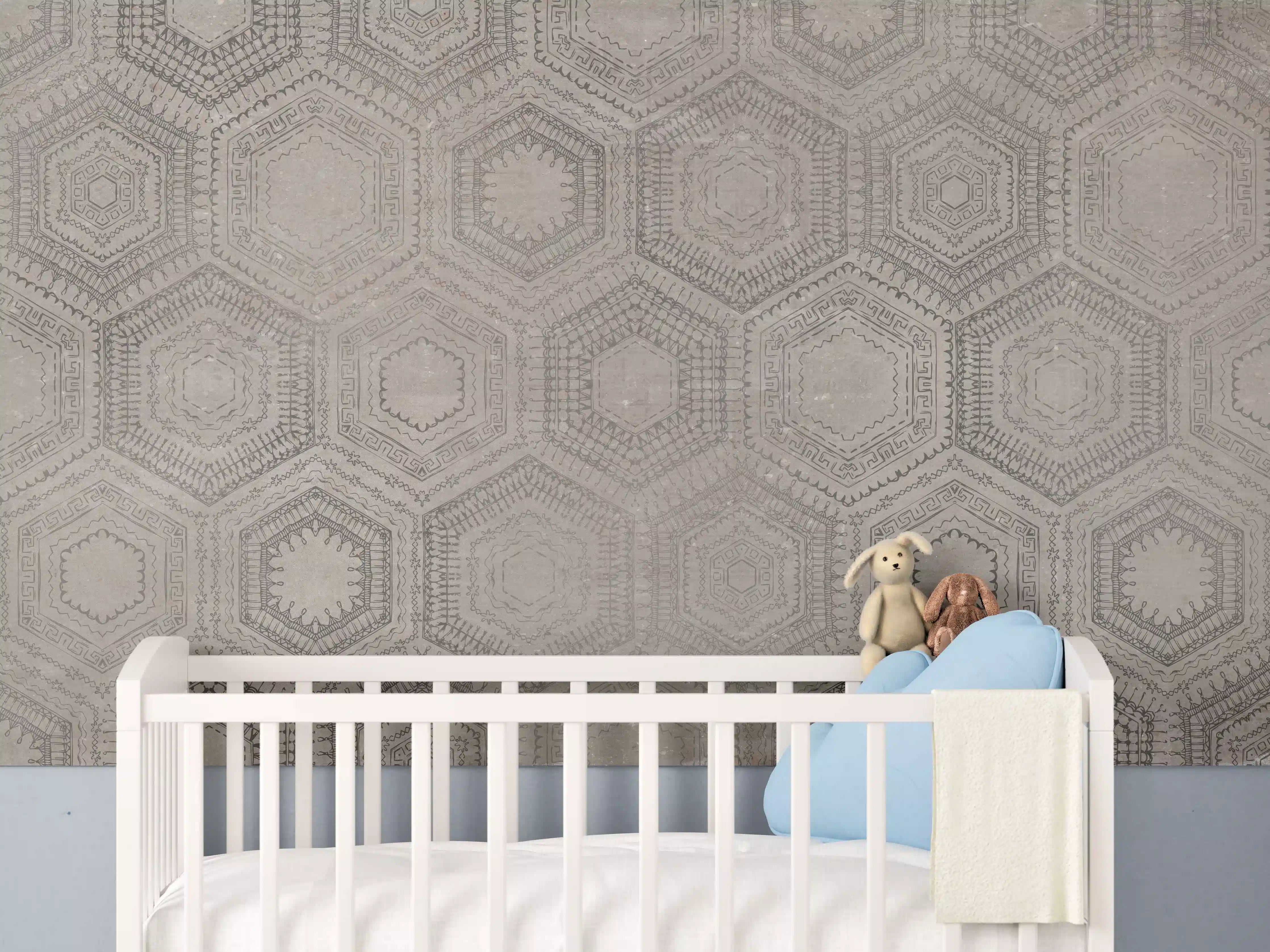Babyzimmer Wandgestaltung - Alte Orientalische Mosaik