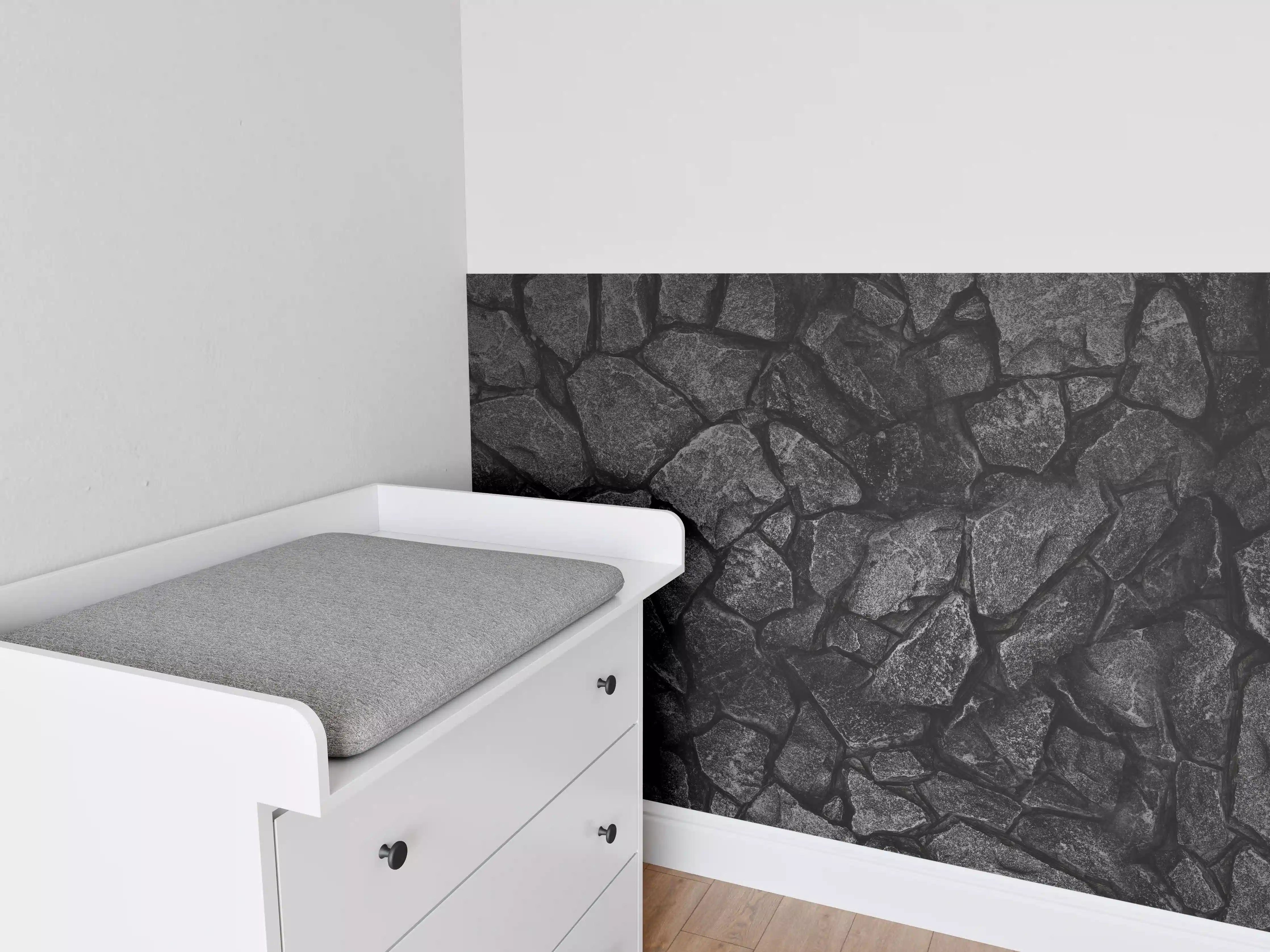 Babyzimmer Wandgestaltung - Alte Steinmauer - Hintergrund