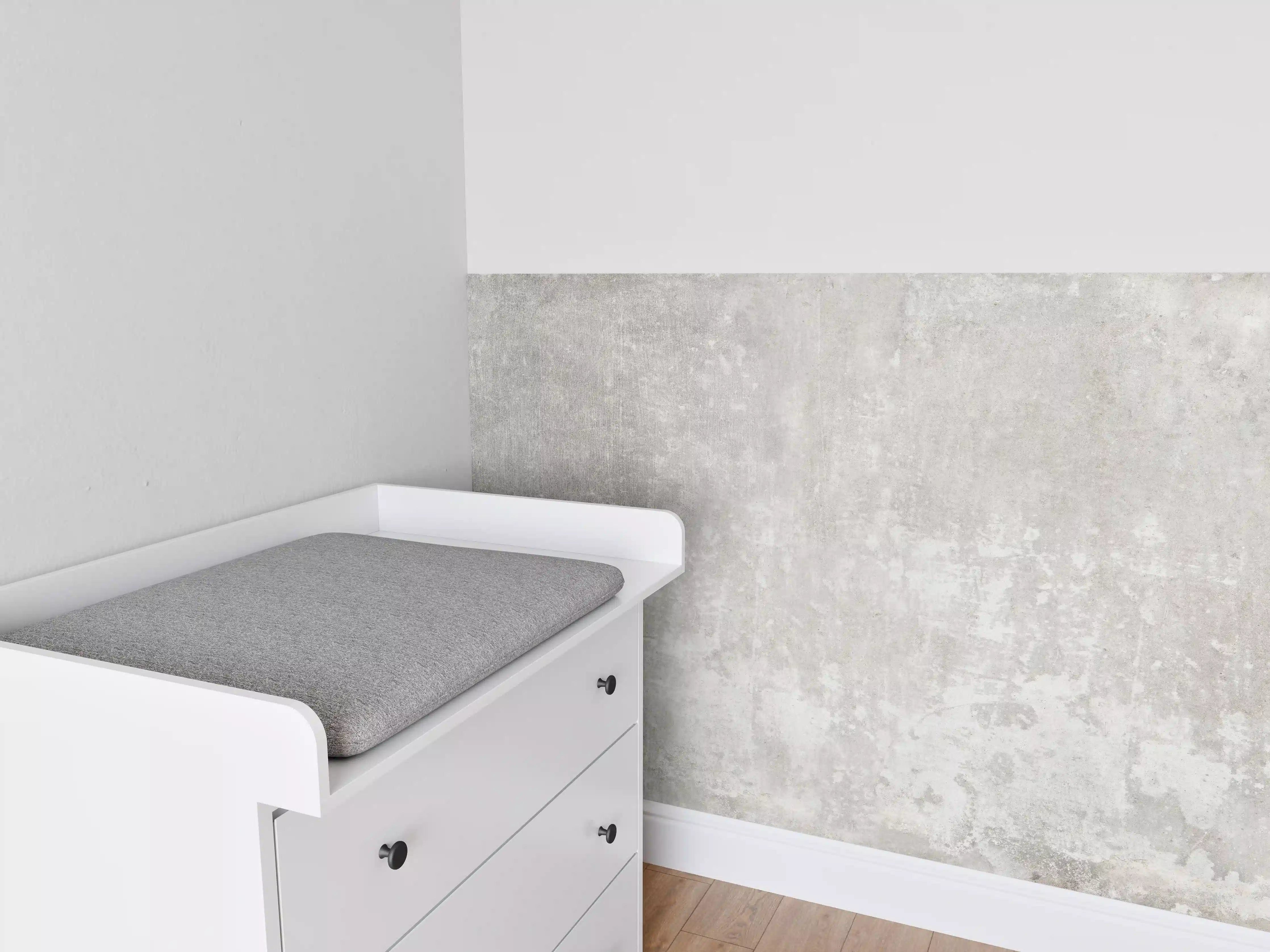 Babyzimmer Wandgestaltung - Alte Zementwandstruktur