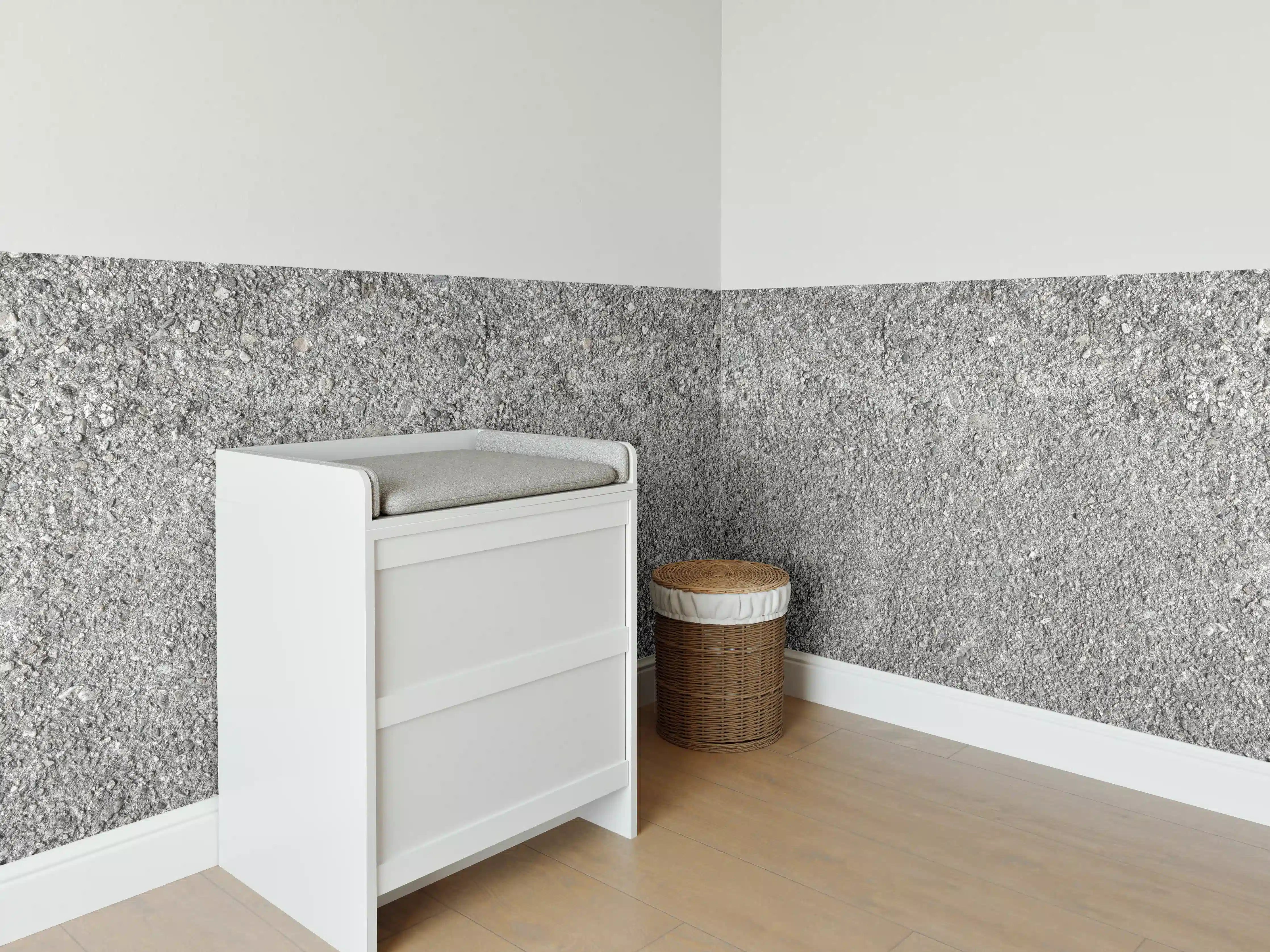 Babyzimmer Wandgestaltung - Alte felsige Betonwand