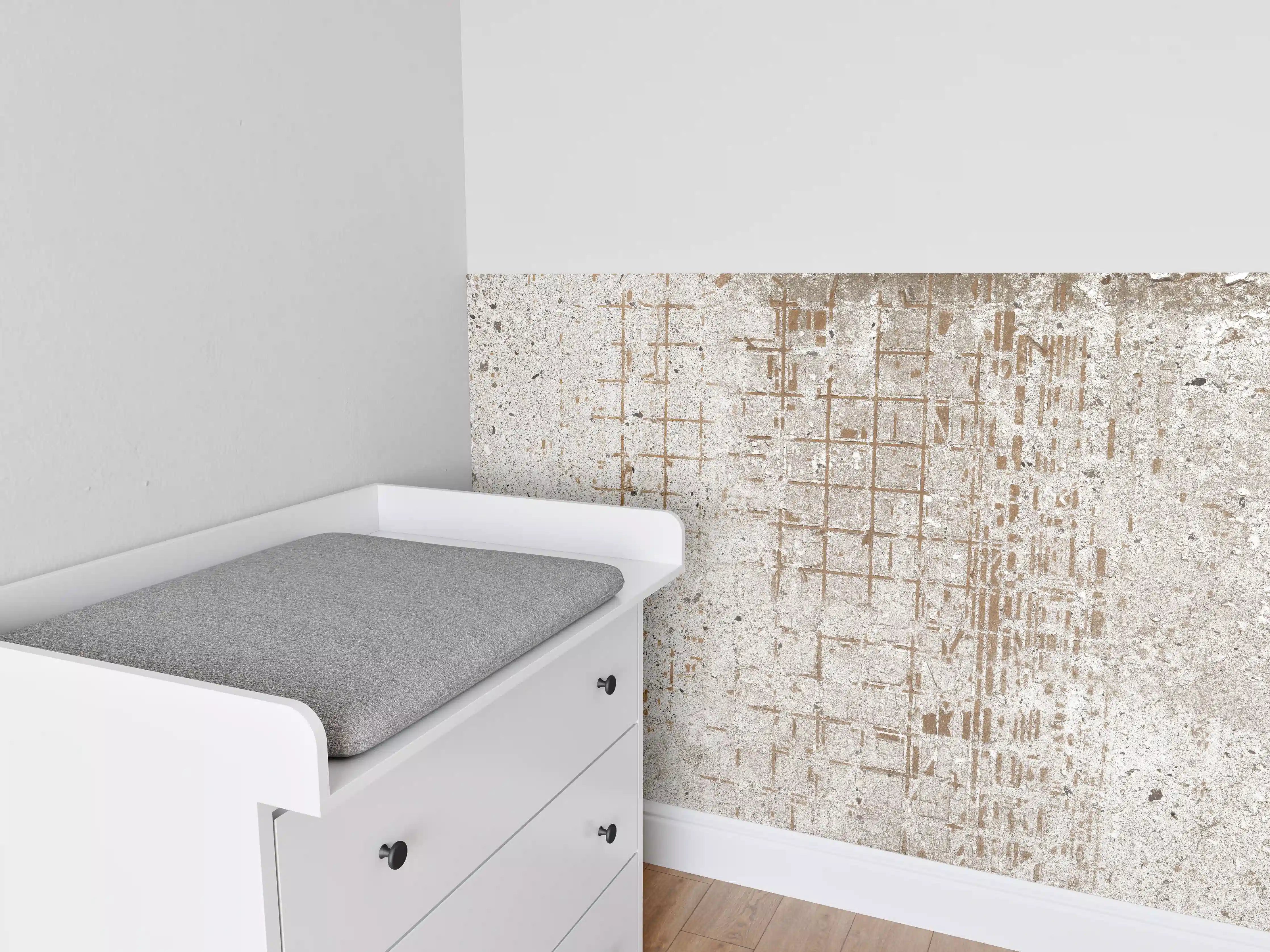 Babyzimmer Wandgestaltung - Alte vintage Betonmauer
