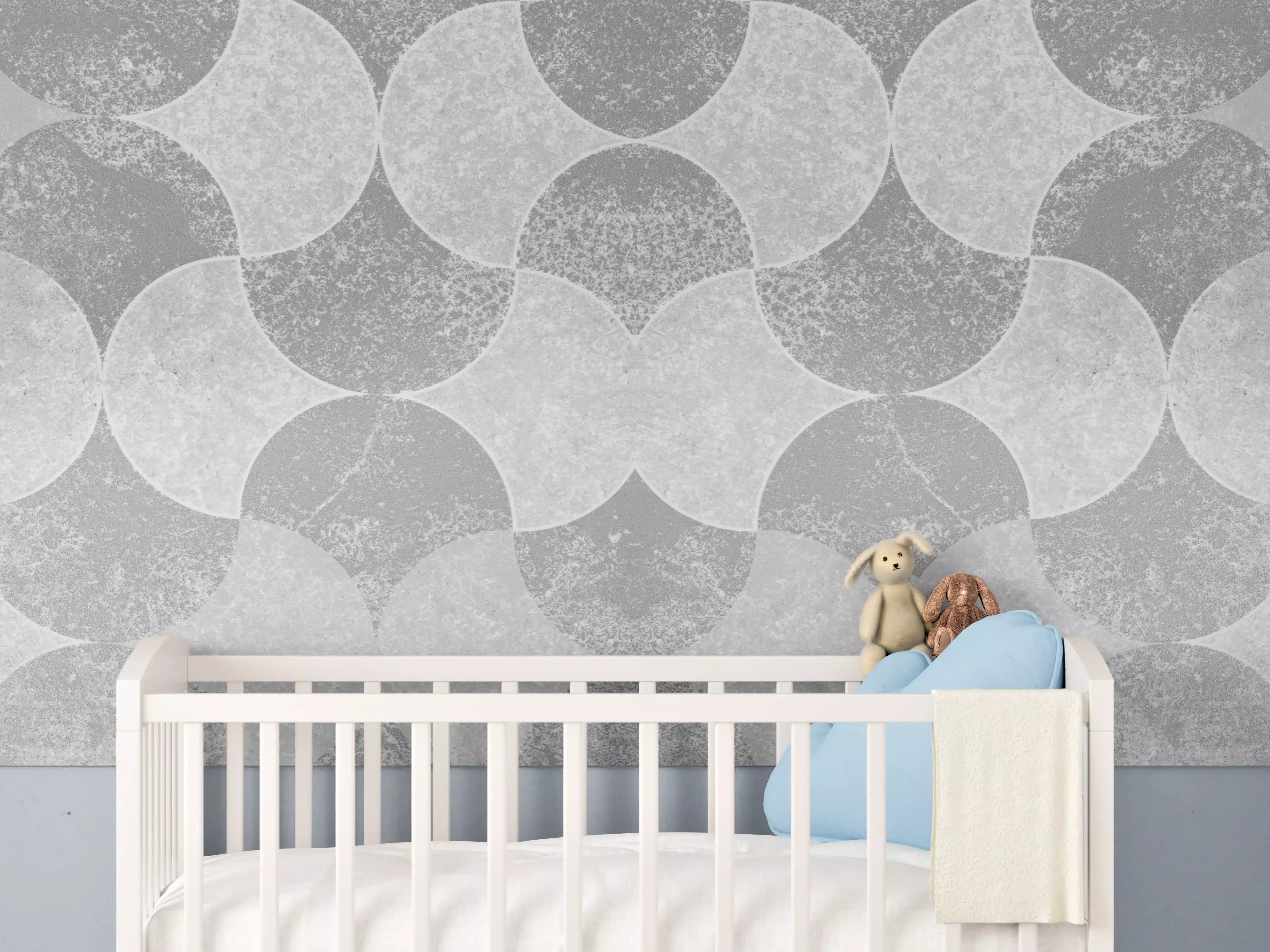Babyzimmer Wandgestaltung - Altes abstraktes Betonmuster