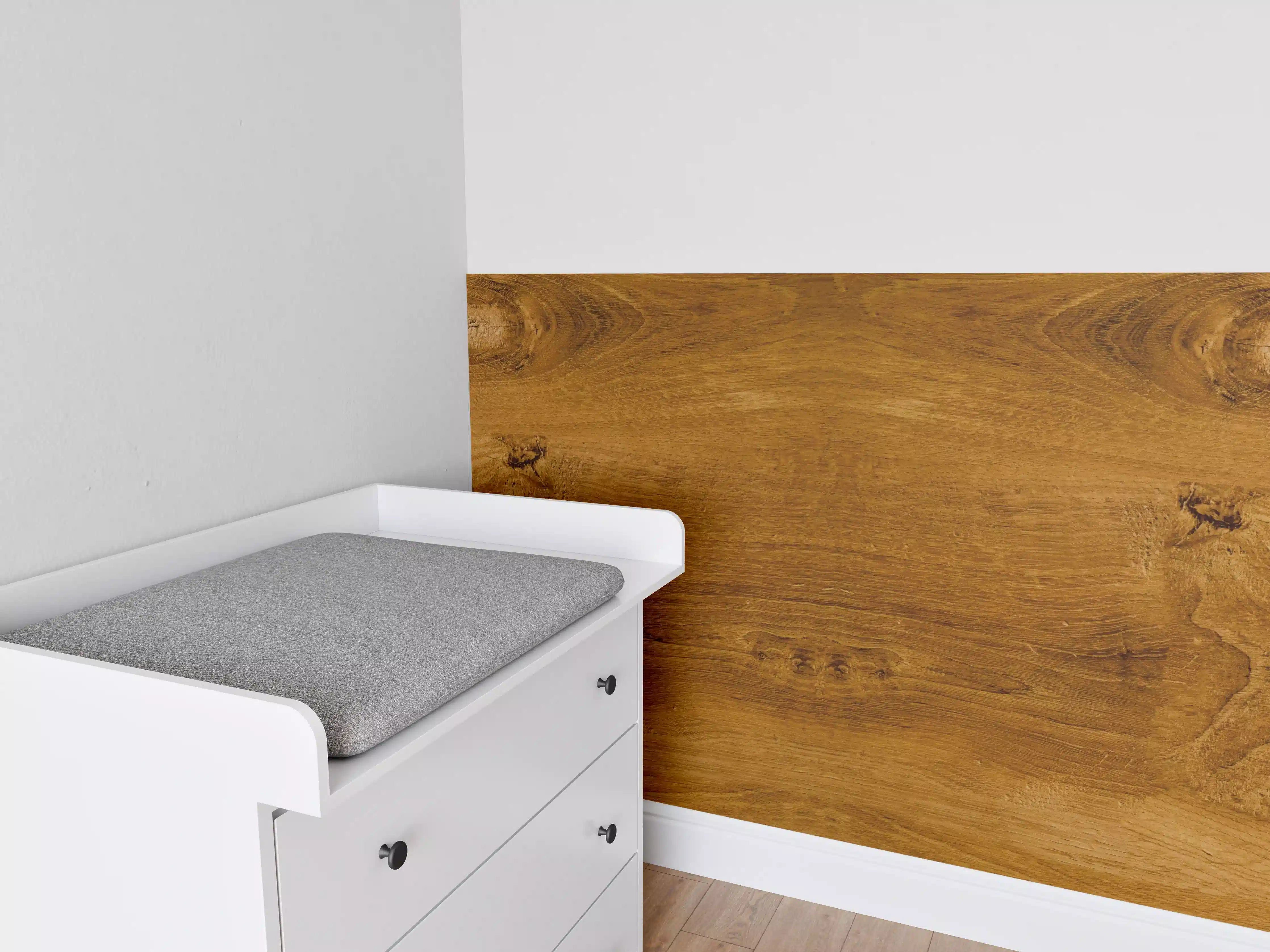 Babyzimmer Wandgestaltung - Altes rustikales Holz Textur