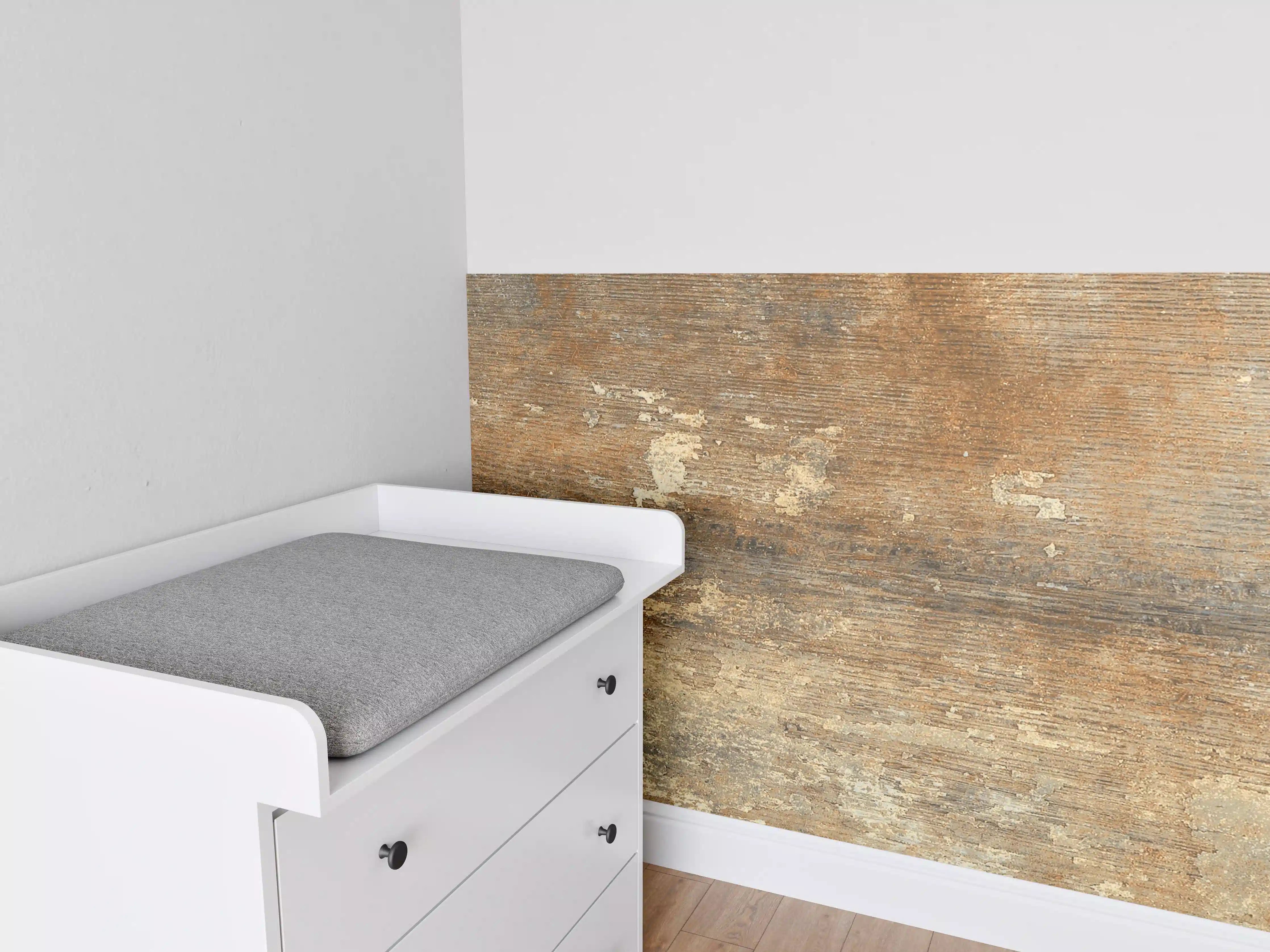 Babyzimmer Wandgestaltung - Antike Eichenholz-Textur