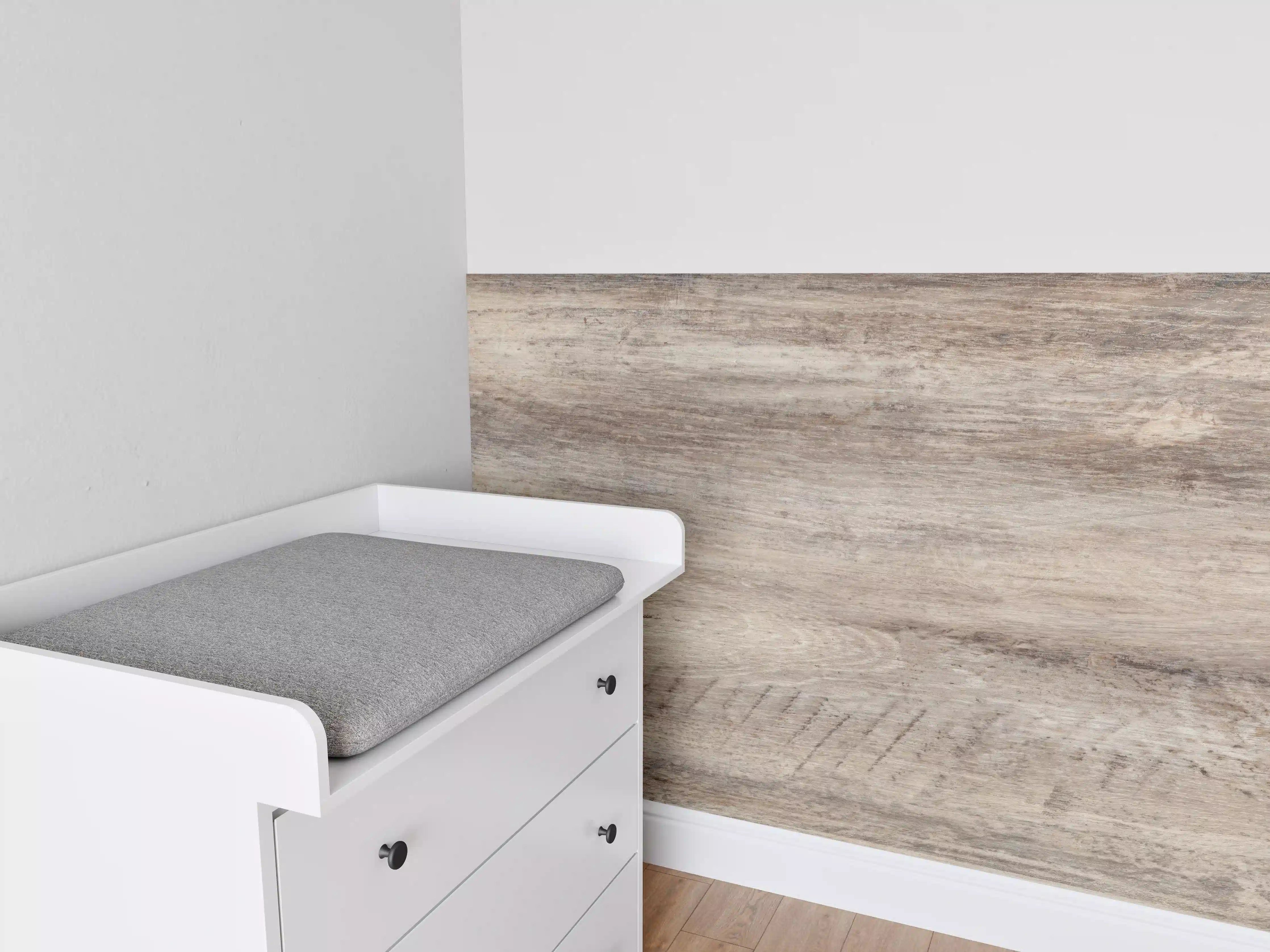 Babyzimmer Wandgestaltung - Antike Holztextur