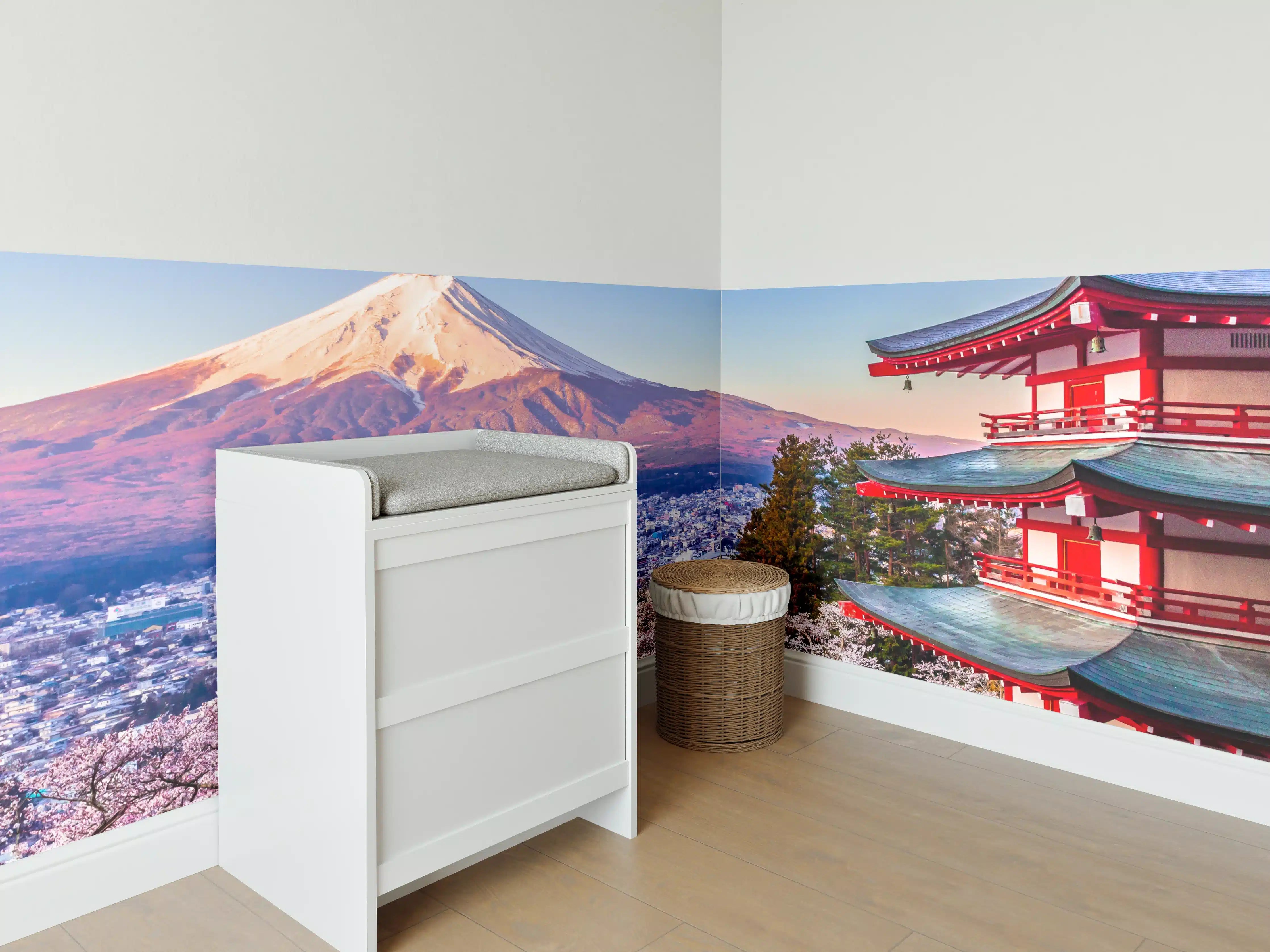 Babyzimmer Wandgestaltung - Anziehender Anblick auf Berg Fuji