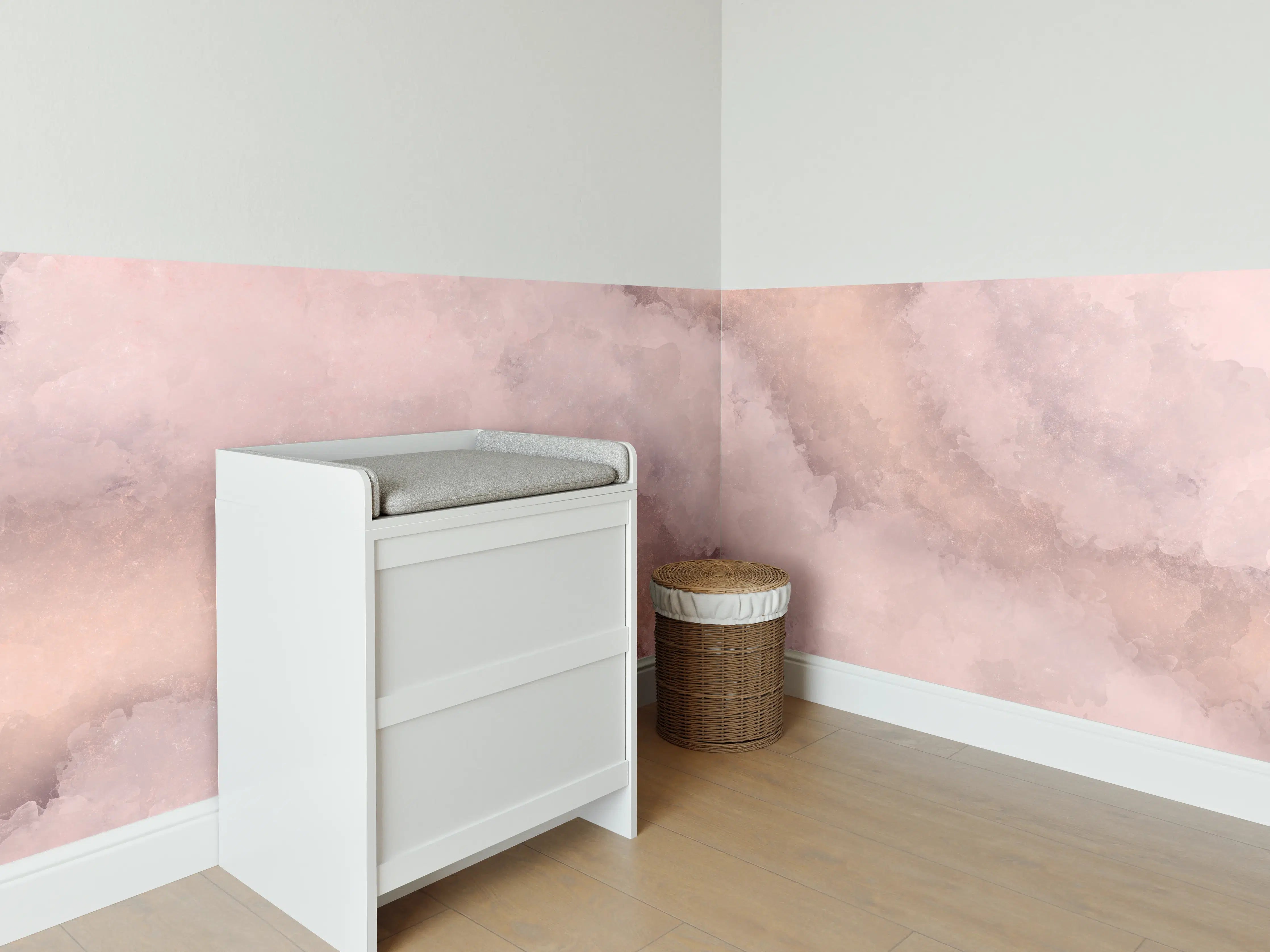 Babyzimmer Wandgestaltung - Aquarelle Grunge Steintextur