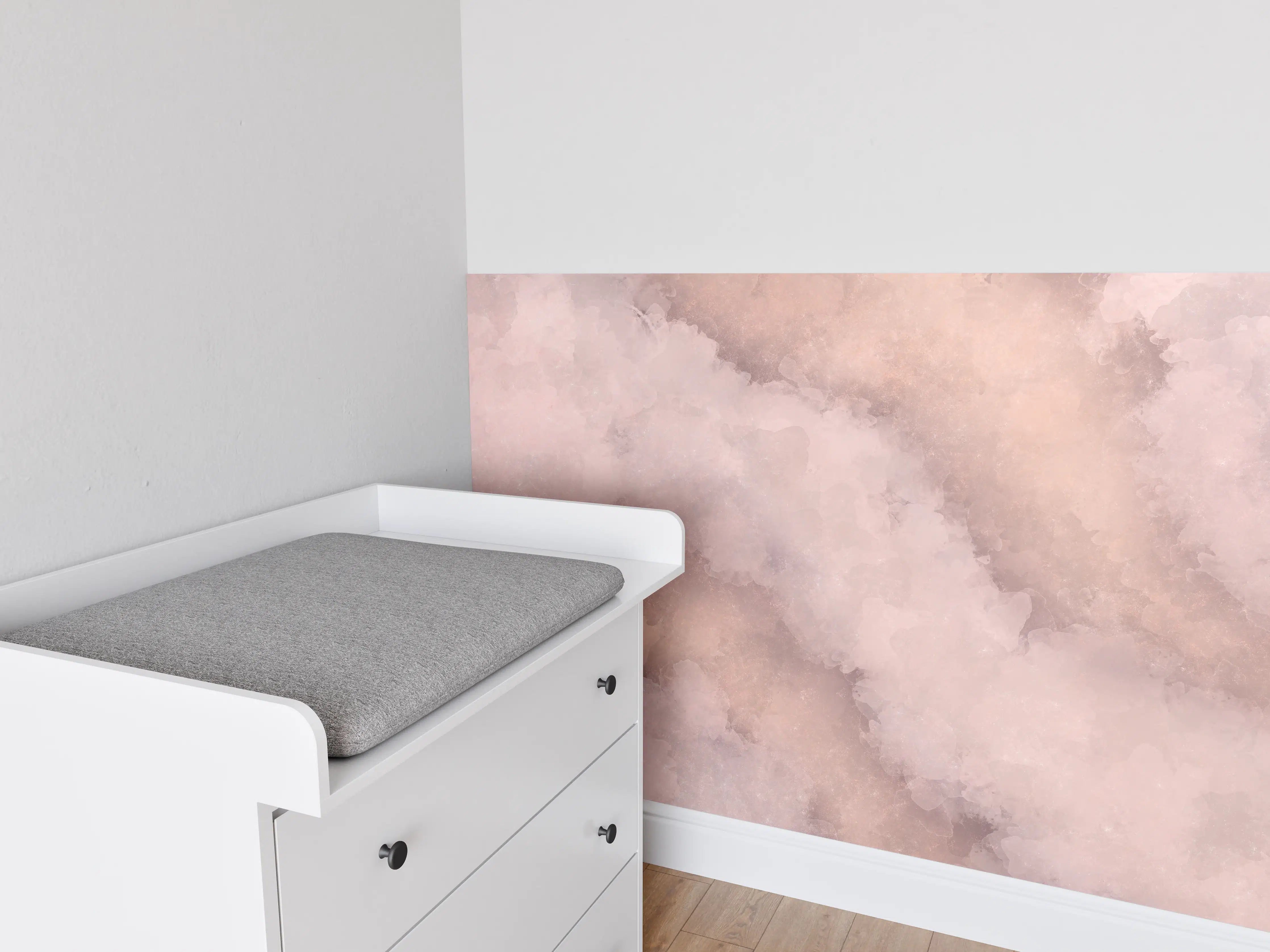 Babyzimmer Wandgestaltung - Aquarelle Grunge Steintextur