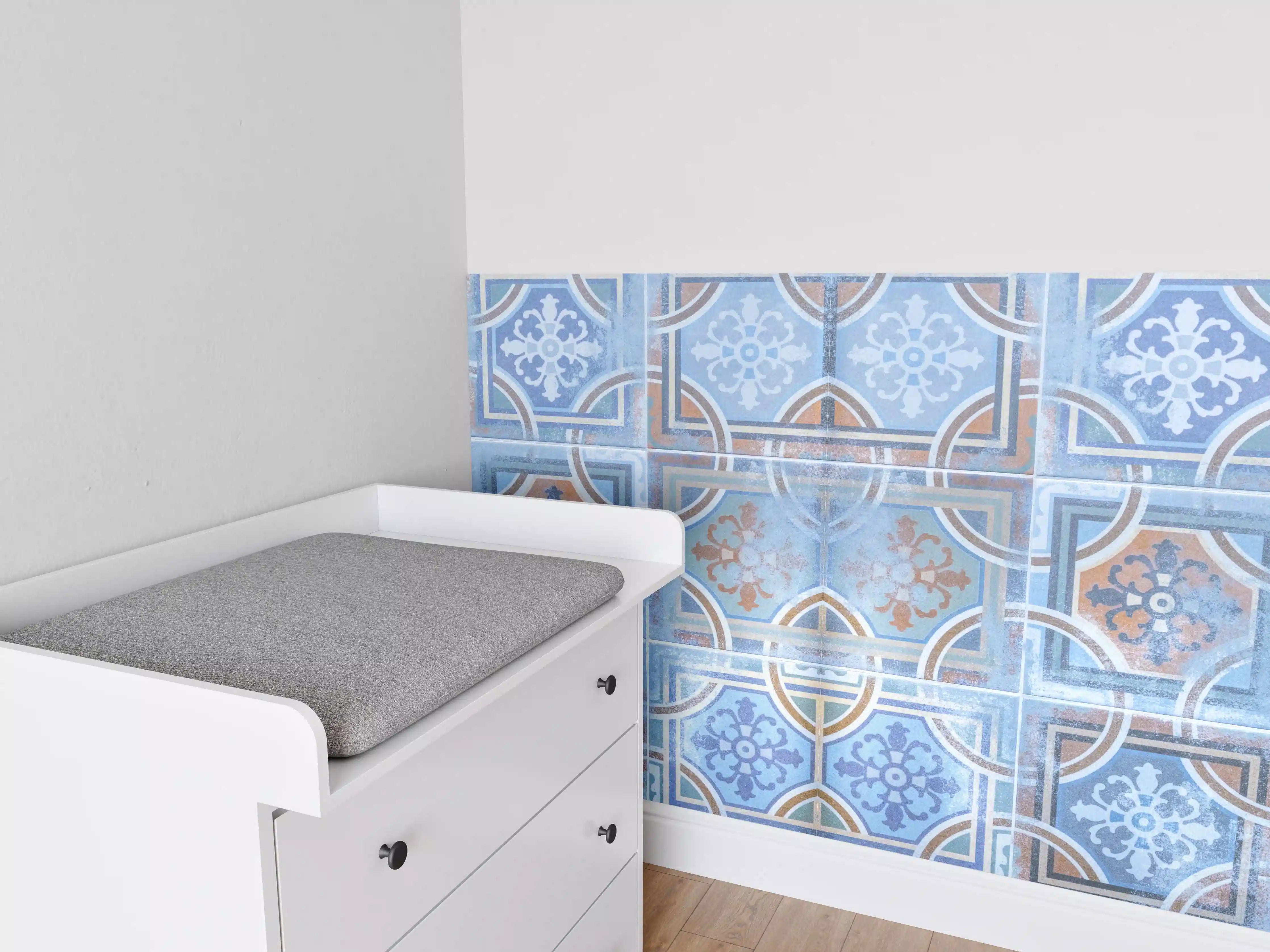 Babyzimmer Wandgestaltung - Arabische Fliesen Textur
