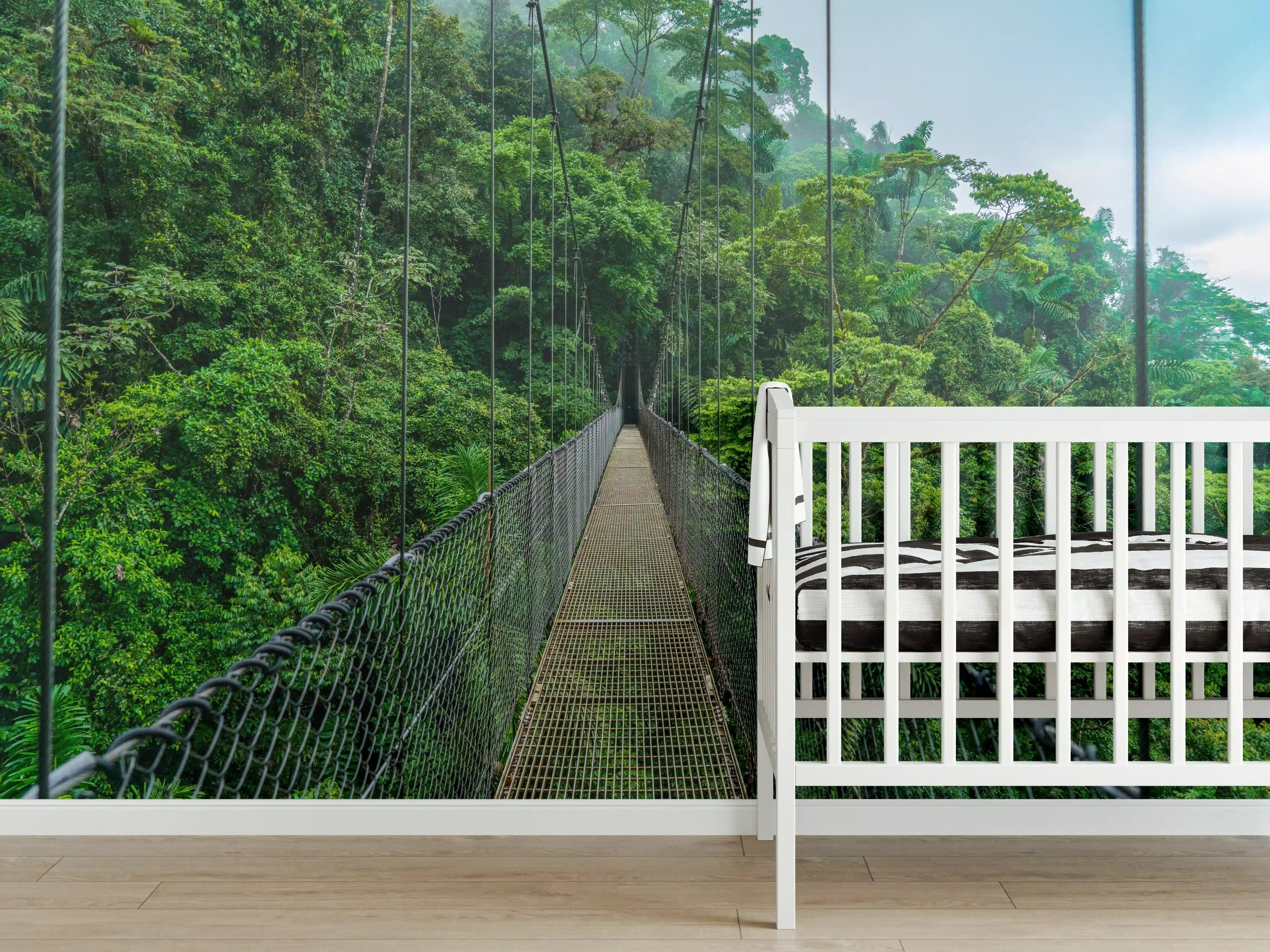 Babyzimmer Wandgestaltung - Arenal-Hängebrücke - Costa Rica 