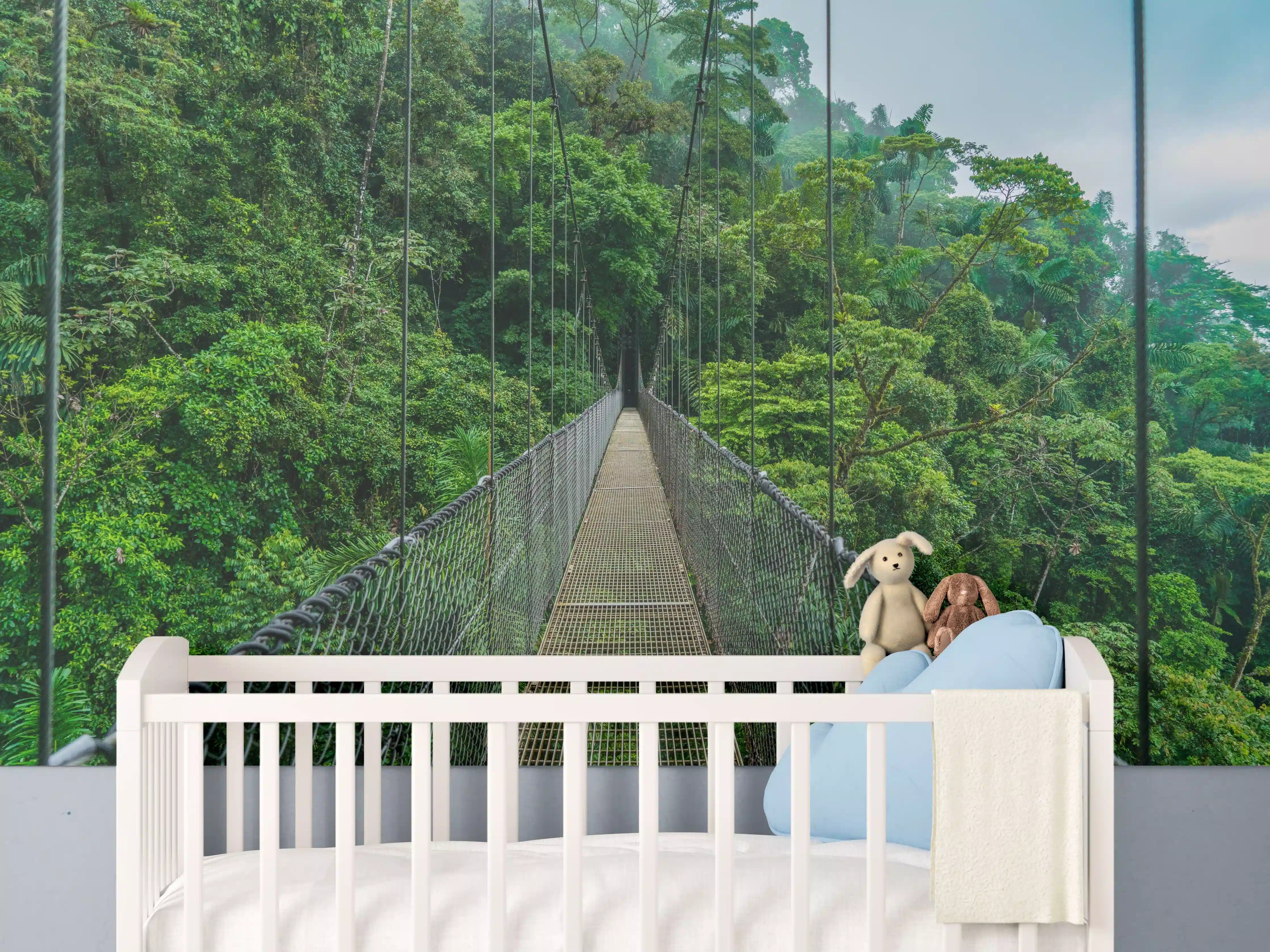 Babyzimmer Wandgestaltung - Arenal-Hängebrücke - Costa Rica 
