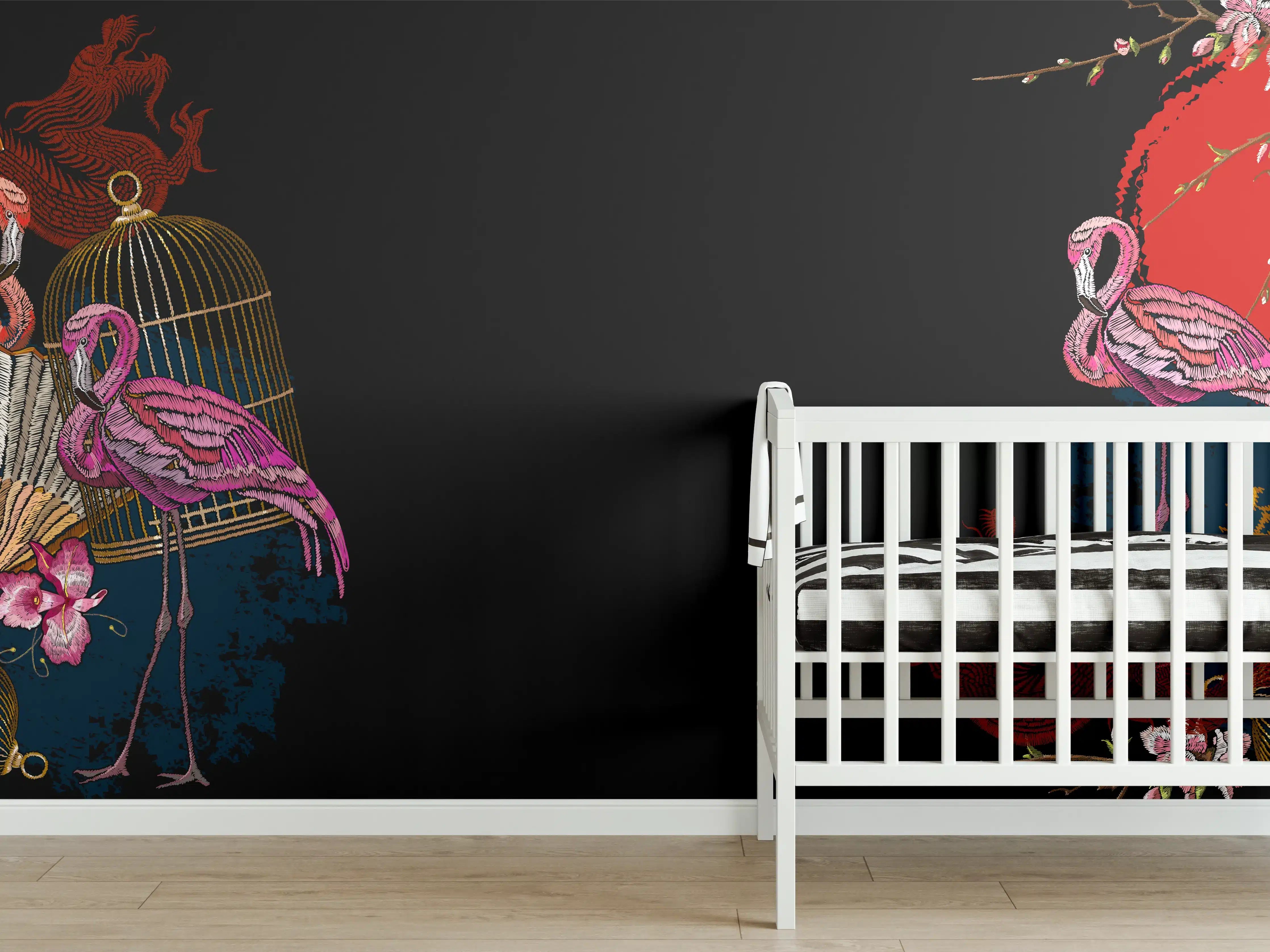 Babyzimmer Wandgestaltung - Asiatisches Drachen-Fan Banner