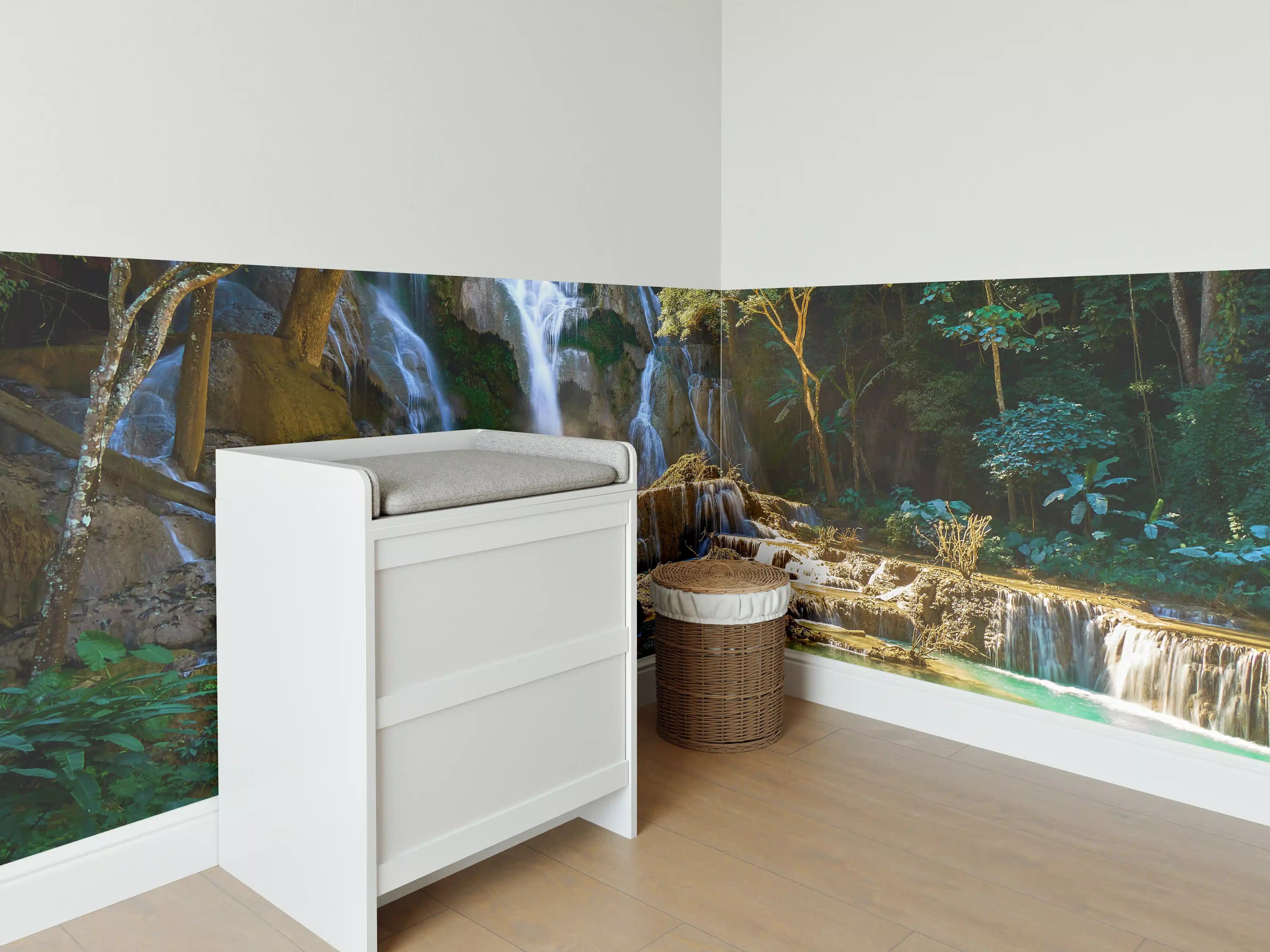 Babyzimmer Wandgestaltung - Atemberaubender Wasserfall in Laos