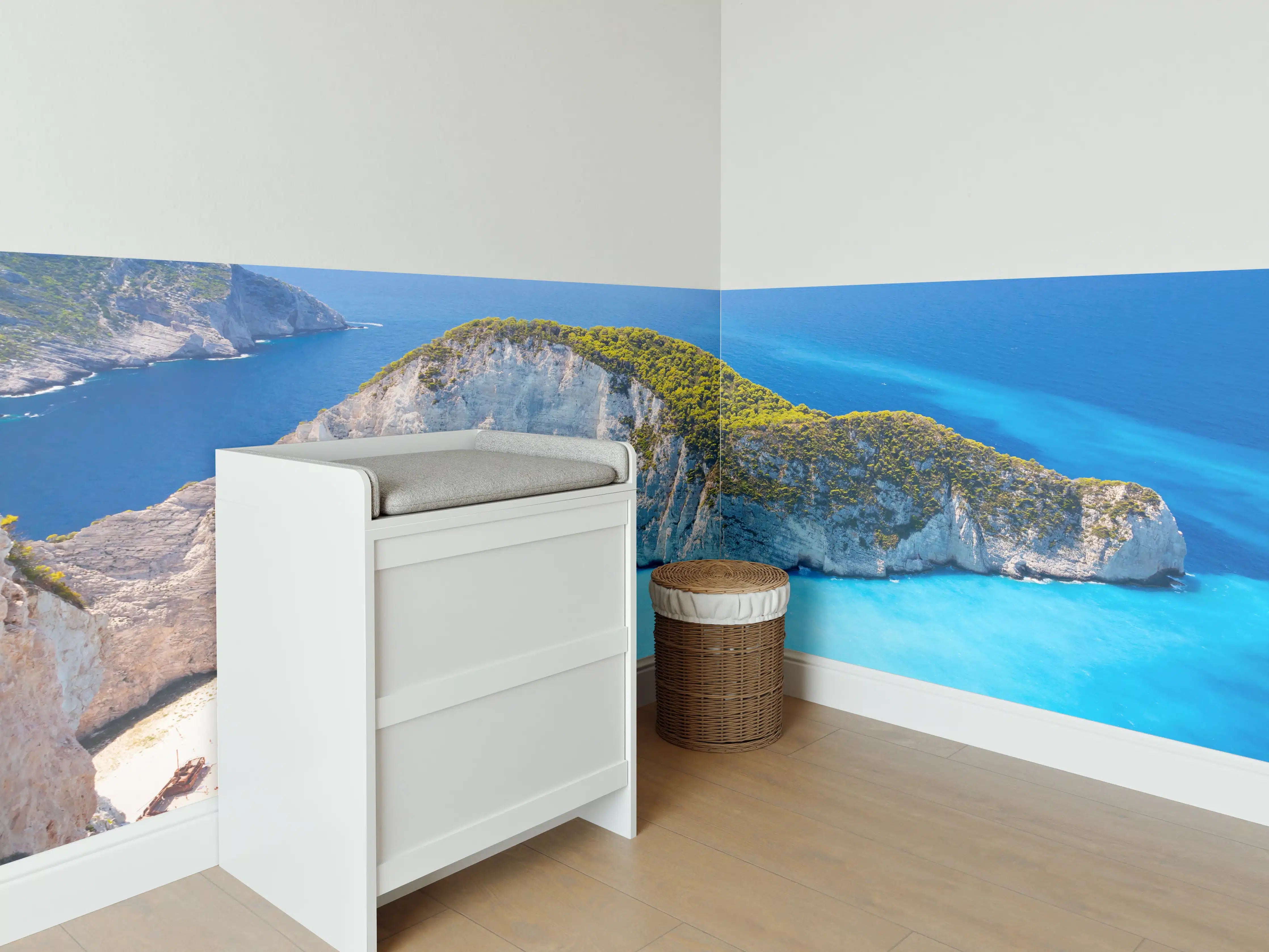 Babyzimmer Wandgestaltung - Ausblick auf Zakynthos Bucht