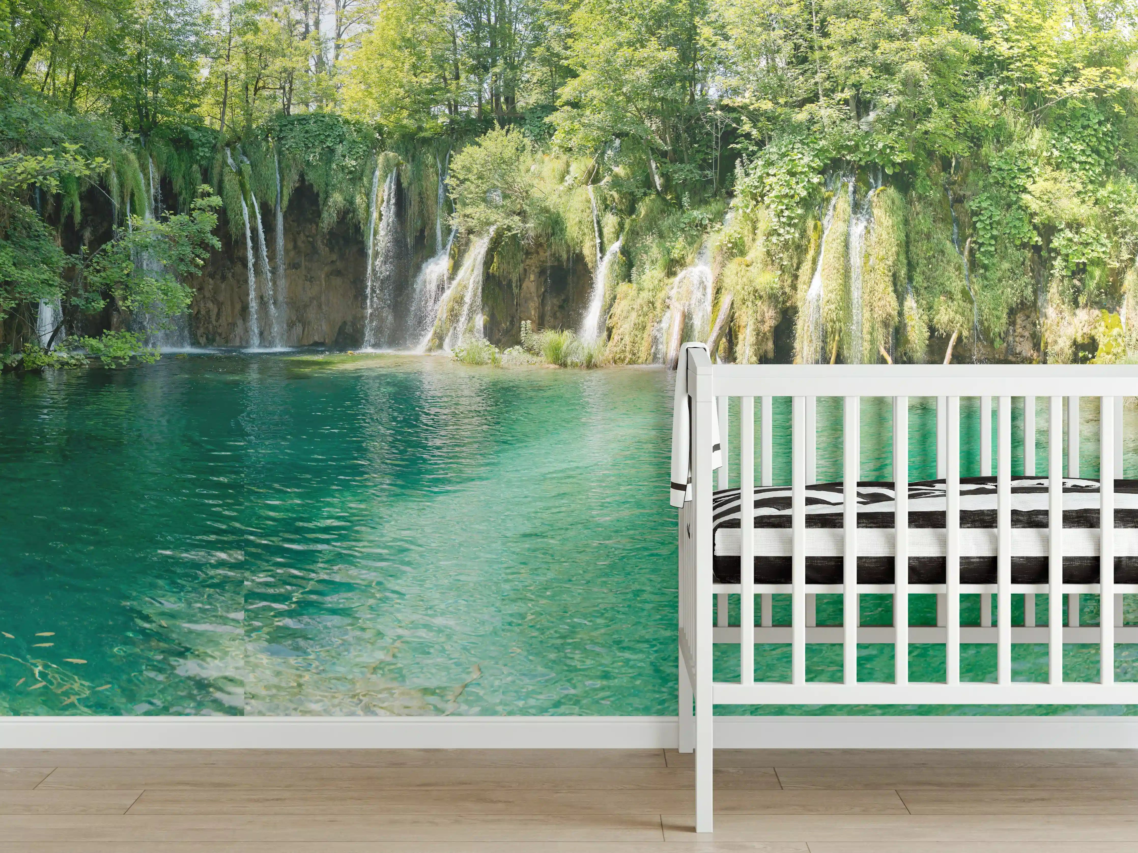 Babyzimmer Wandgestaltung - Aussicht im Nationalpark Plitvicer Seen - Kroatien