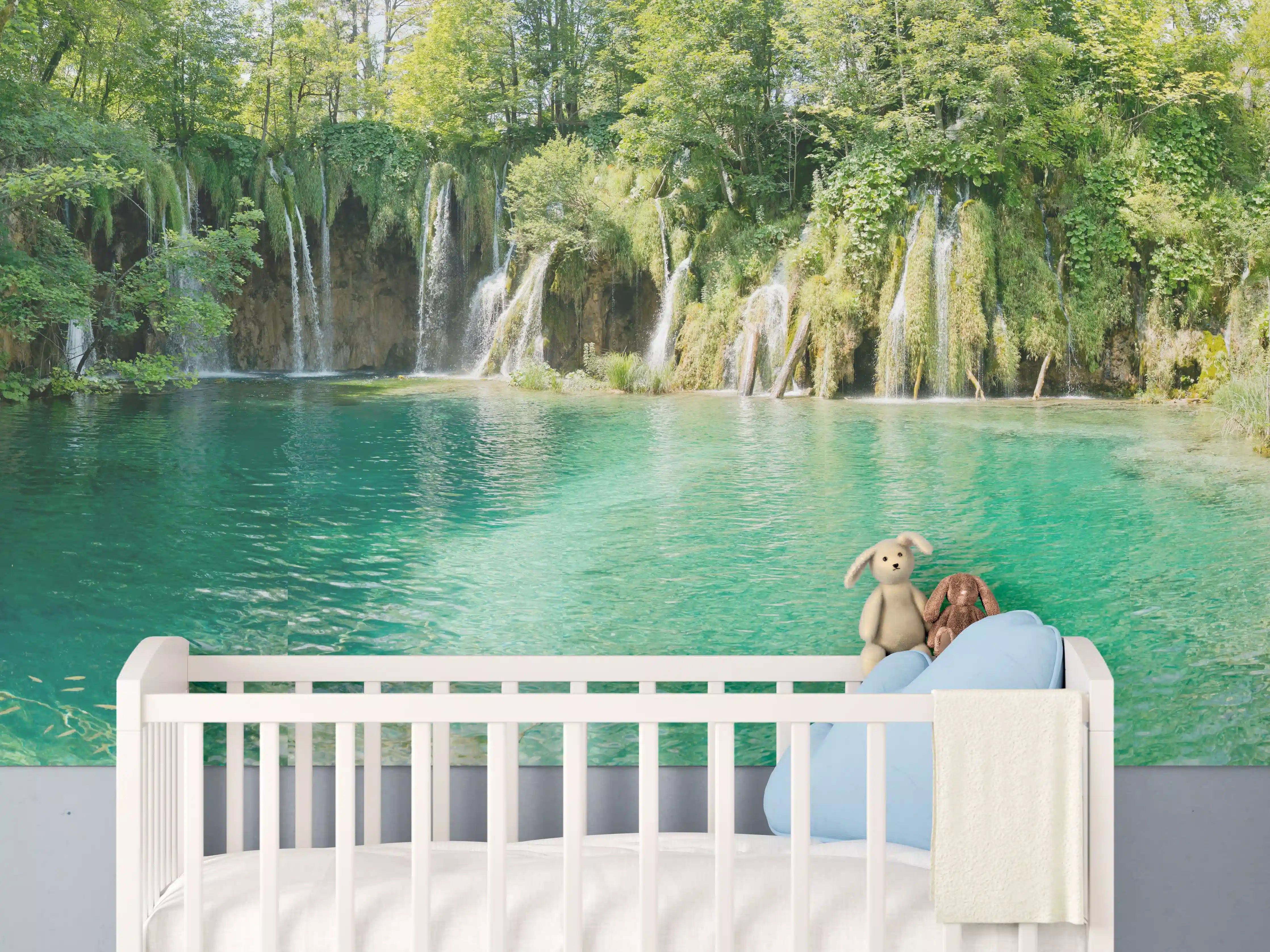 Babyzimmer Wandgestaltung - Aussicht im Nationalpark Plitvicer Seen - Kroatien