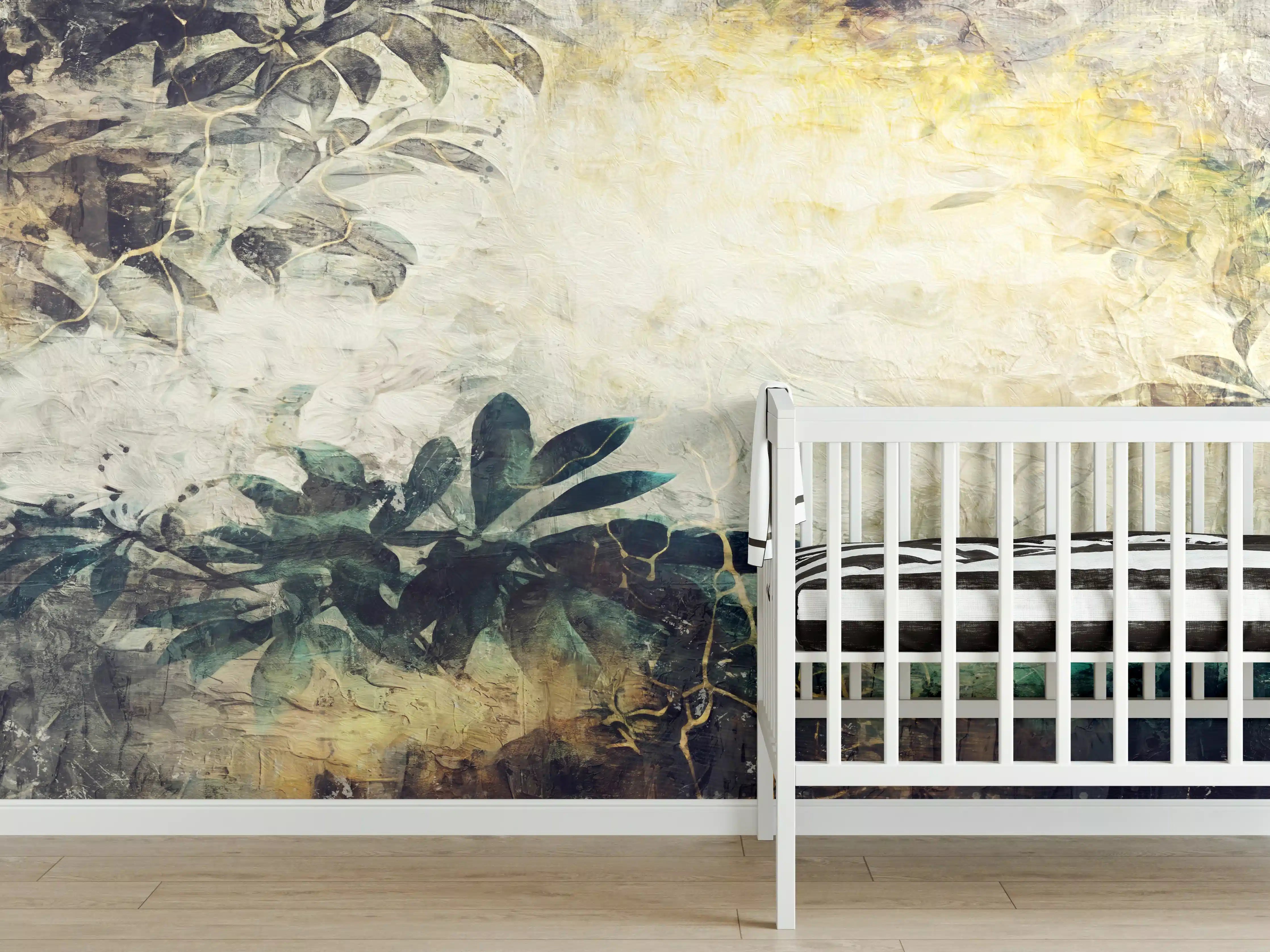 Babyzimmer Wandgestaltung - Baumzweig Gemälde