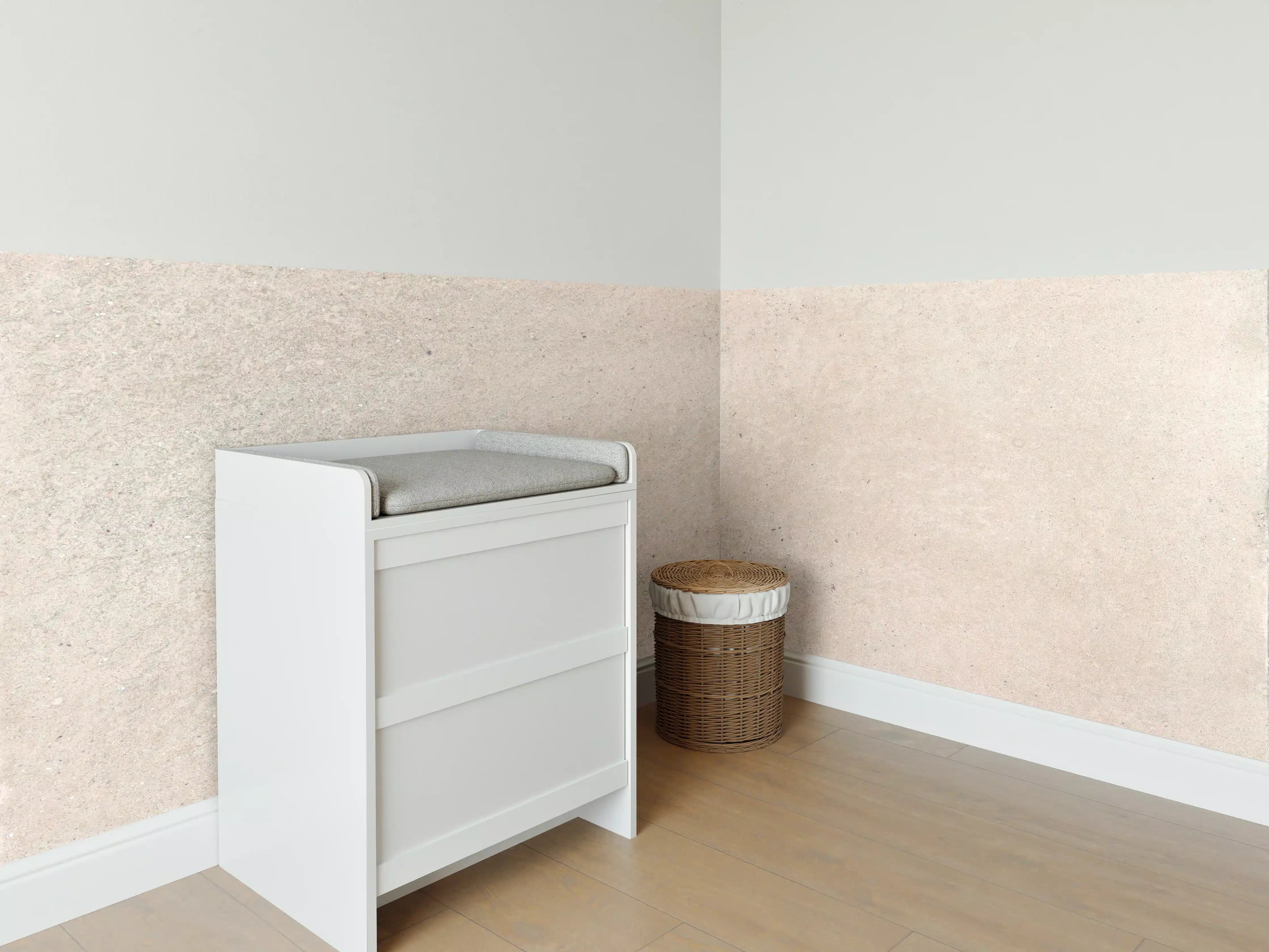 Babyzimmer Wandgestaltung - Beige Betonhintergrund