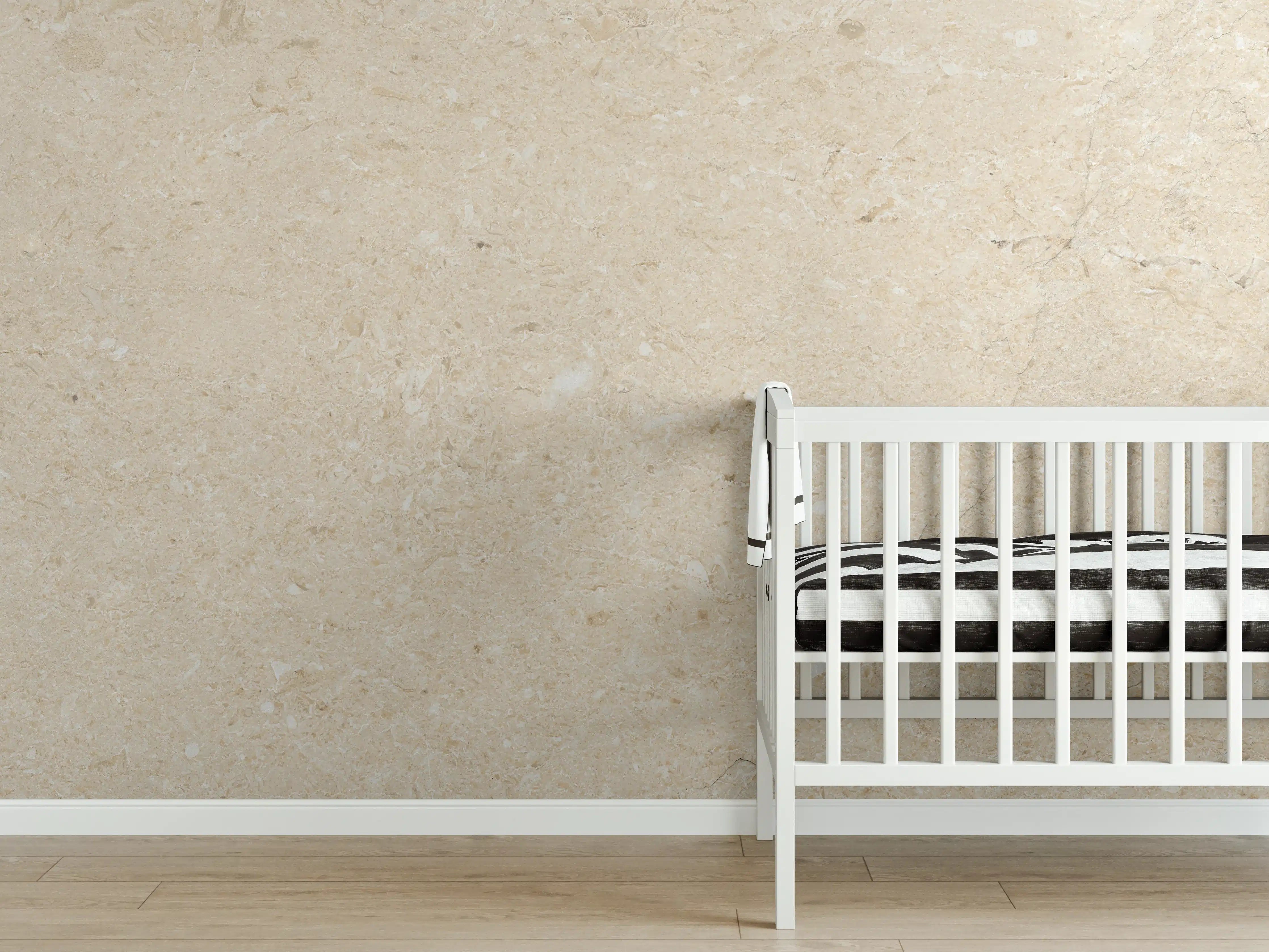 Babyzimmer Wandgestaltung - Beige vintage Oberfläche