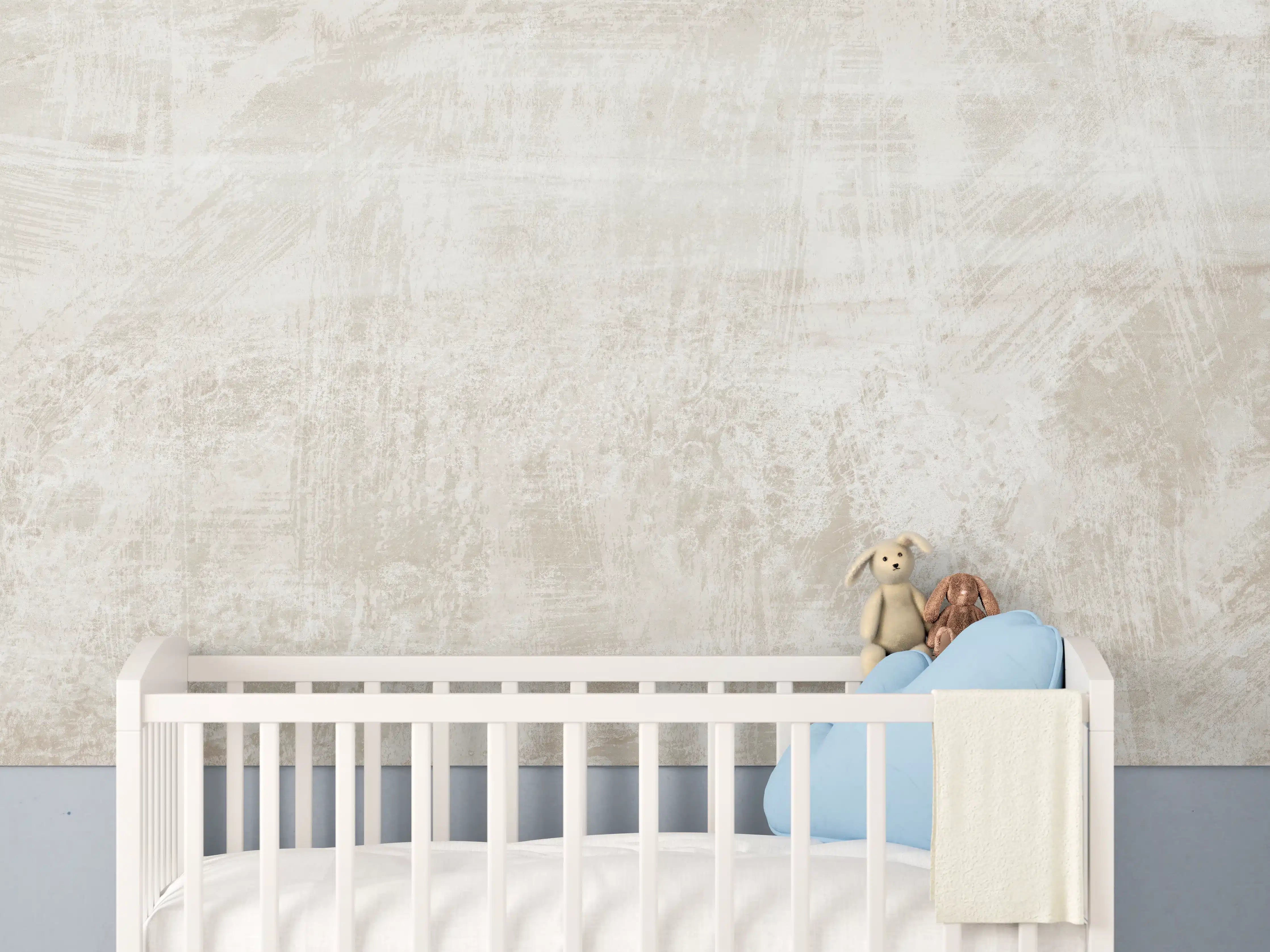 Babyzimmer Wandgestaltung - Beigefarbener Hintergrund