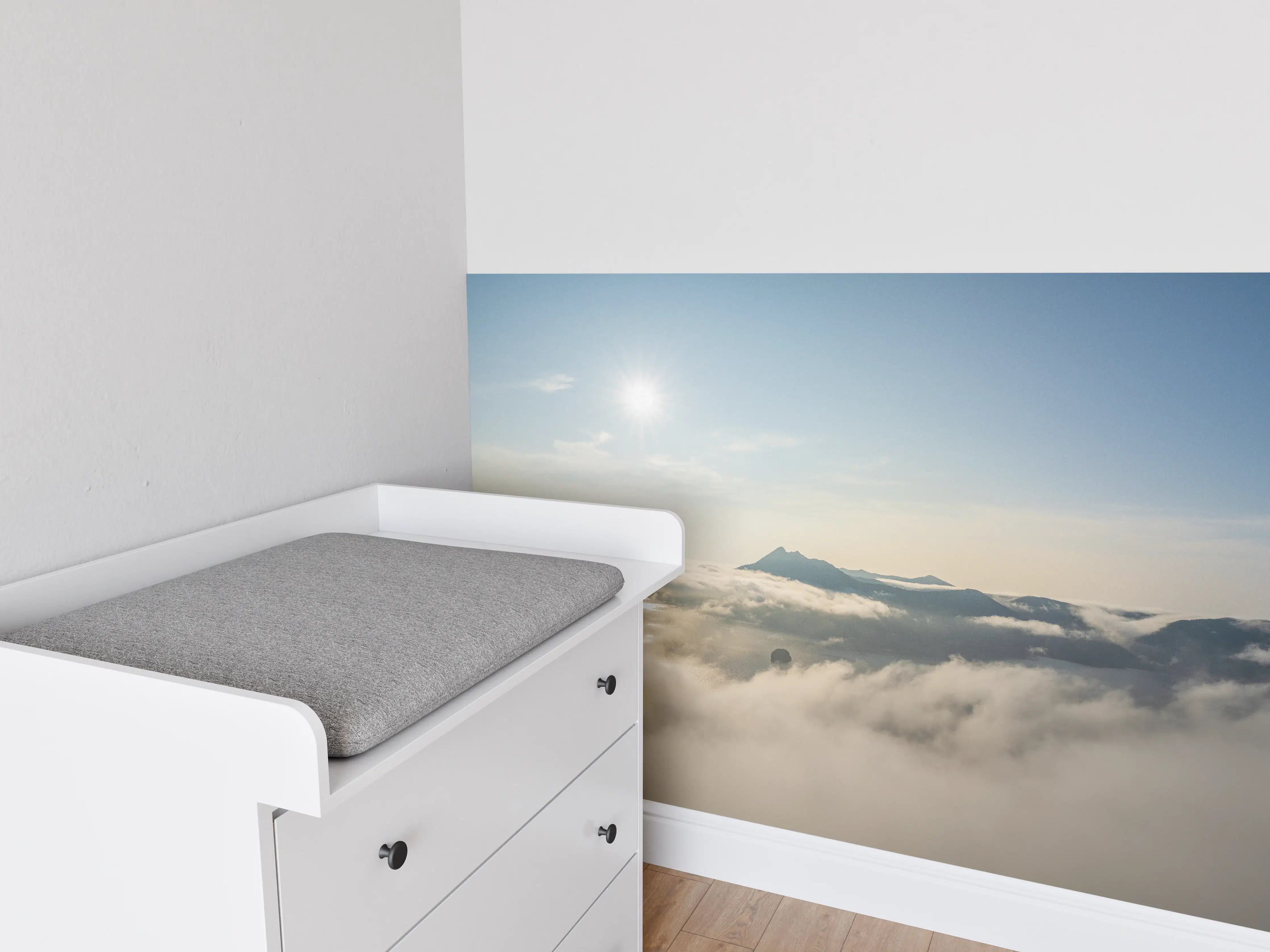 Babyzimmer Wandgestaltung - Berg Asahi Unkai