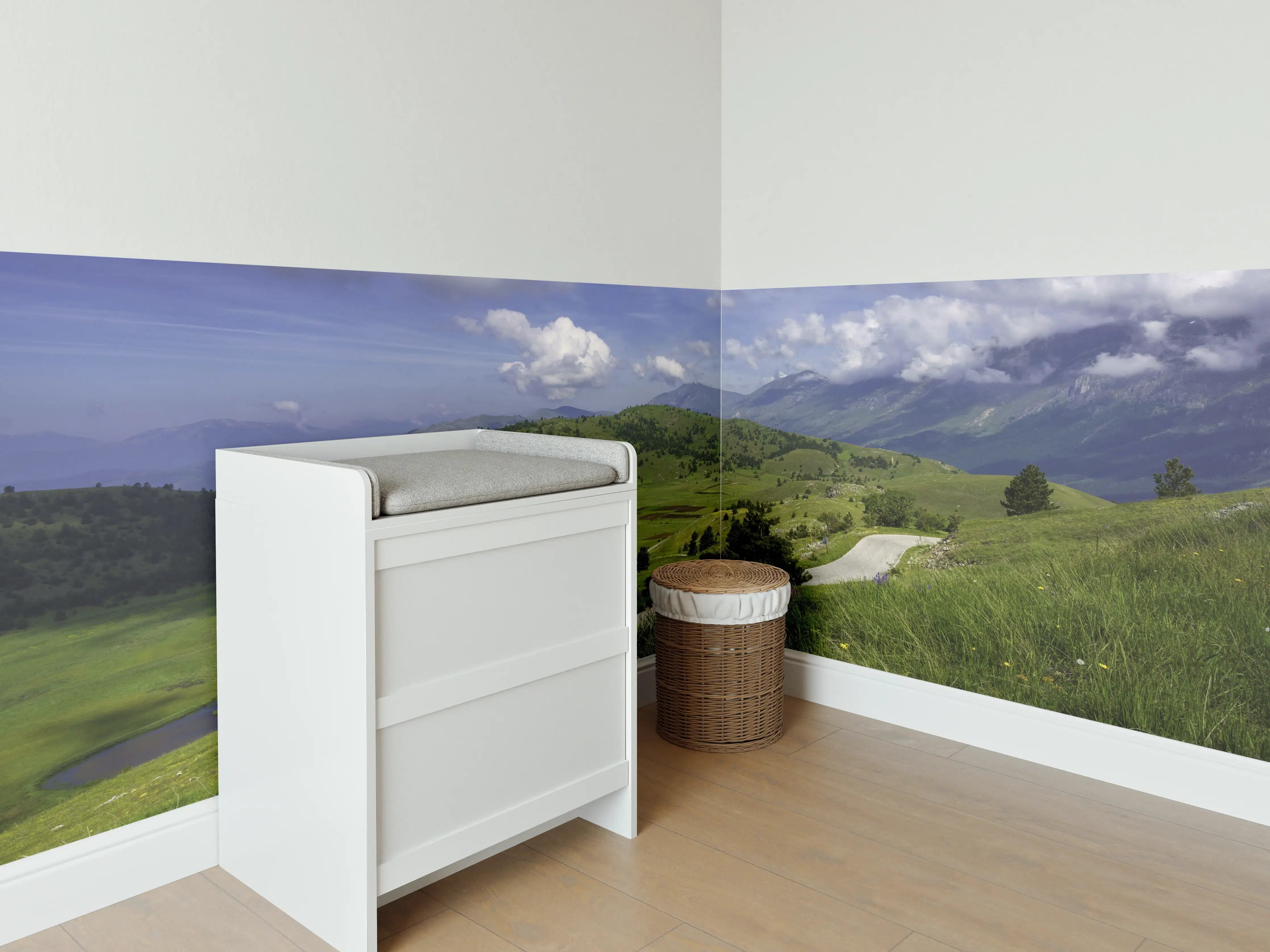 Babyzimmer Wandgestaltung - Berglandschaft - Berglandschaft - Naturpark Gran Sasso