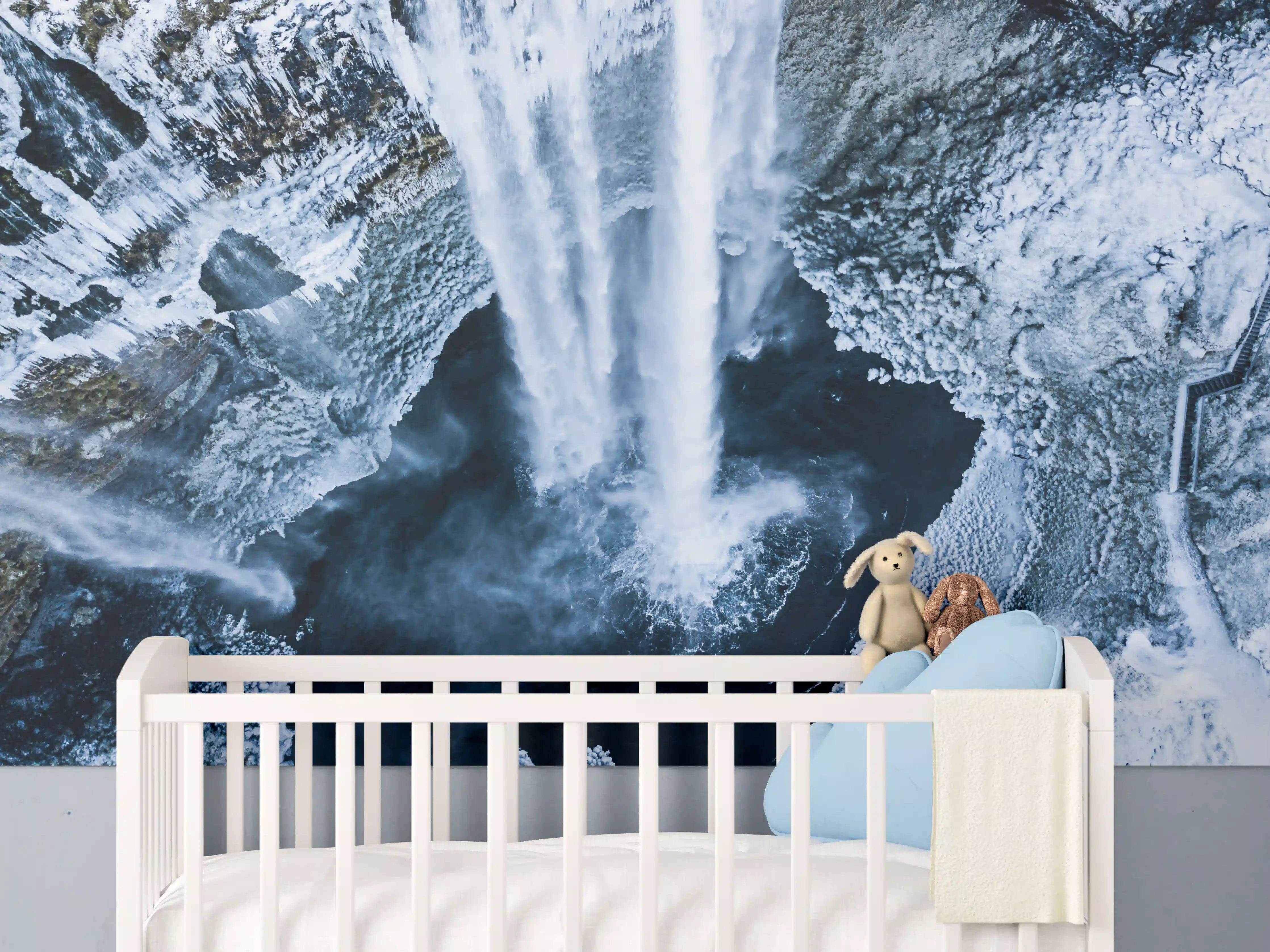 Babyzimmer Wandgestaltung - Berühmt, Wasserfall inmitten der Natur