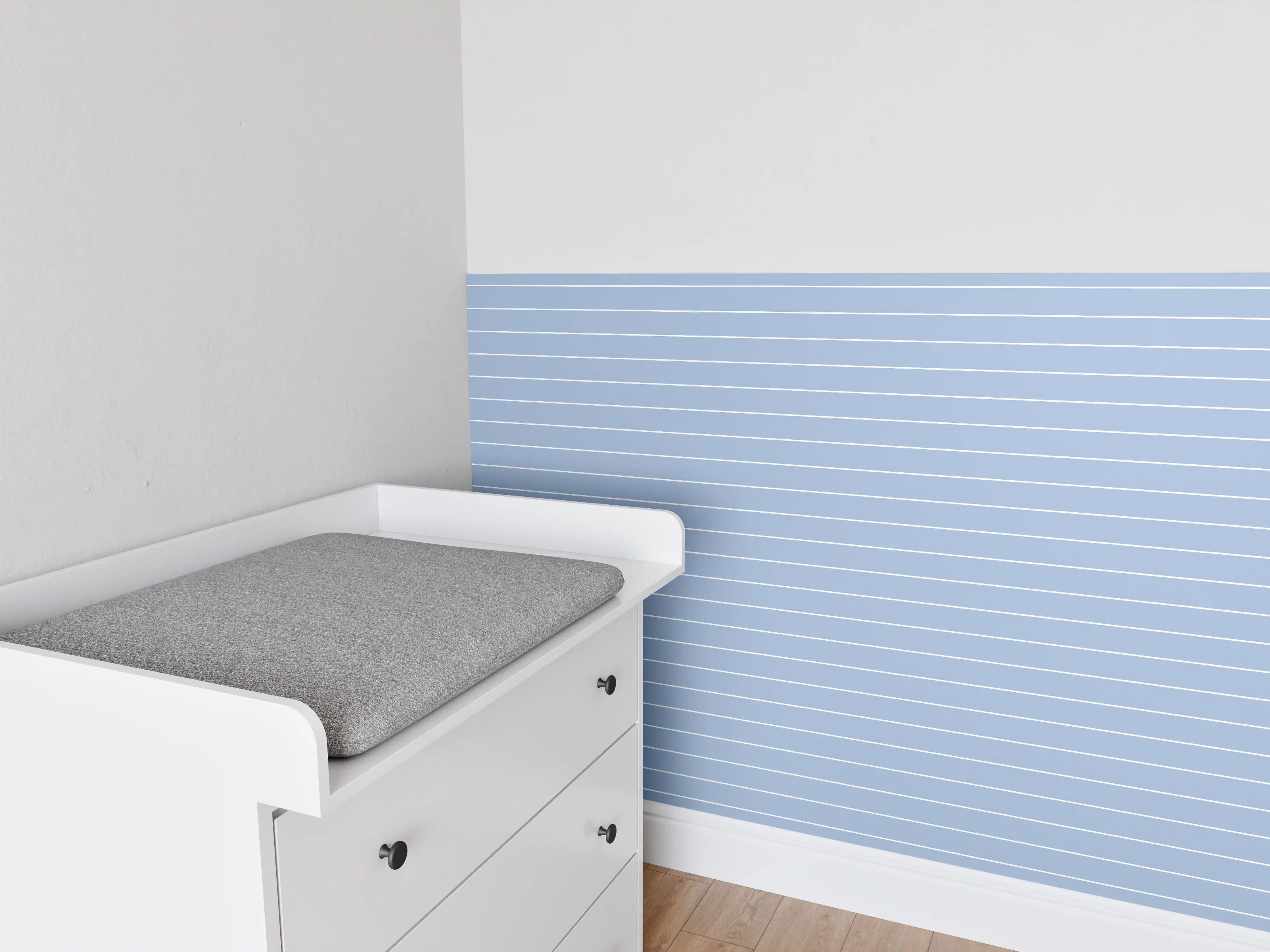 Babyzimmer Wandgestaltung - Beruhigende Blau-Grau-Textur