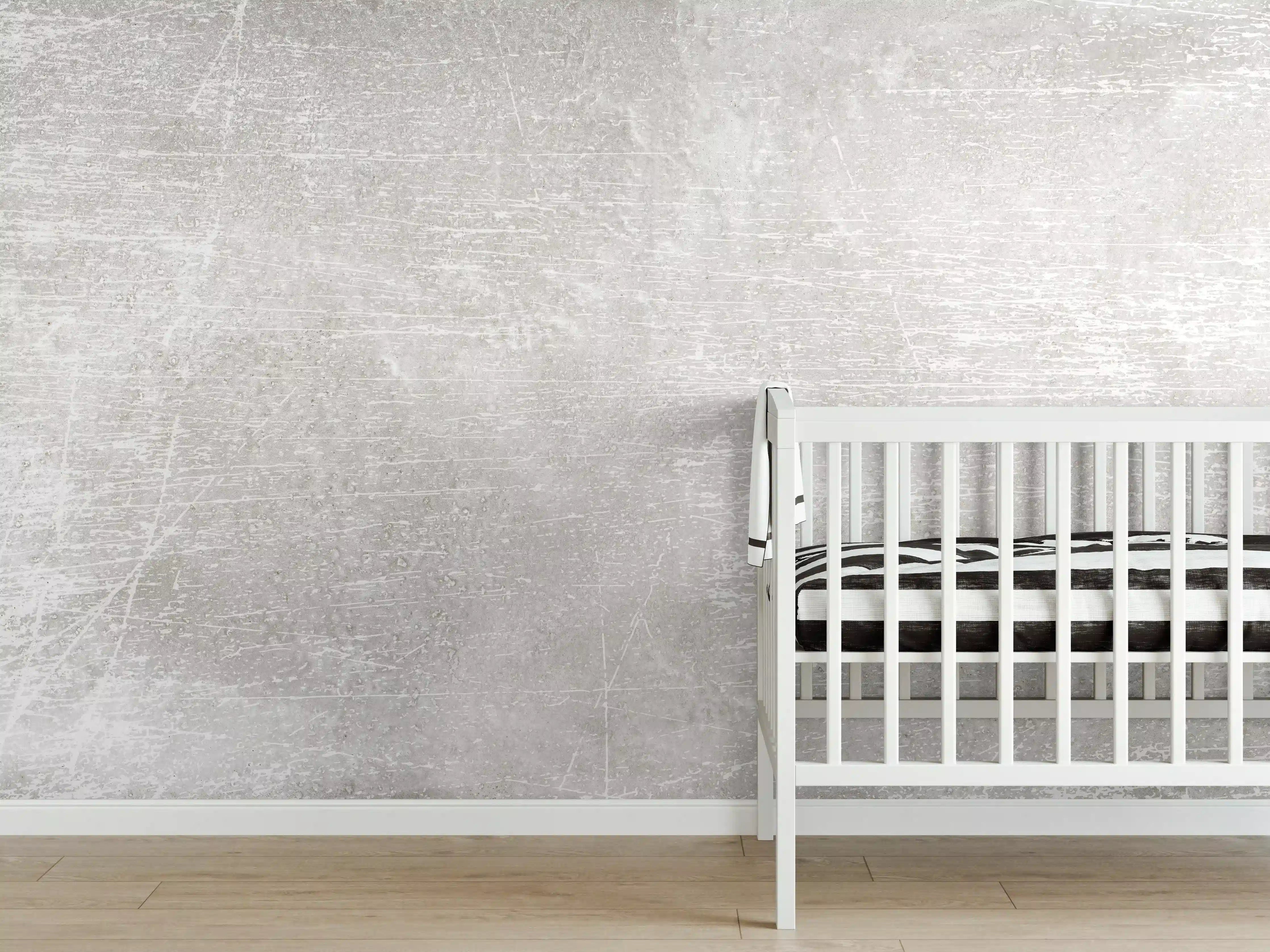Babyzimmer Wandgestaltung - Blanker Zement Hintergrund