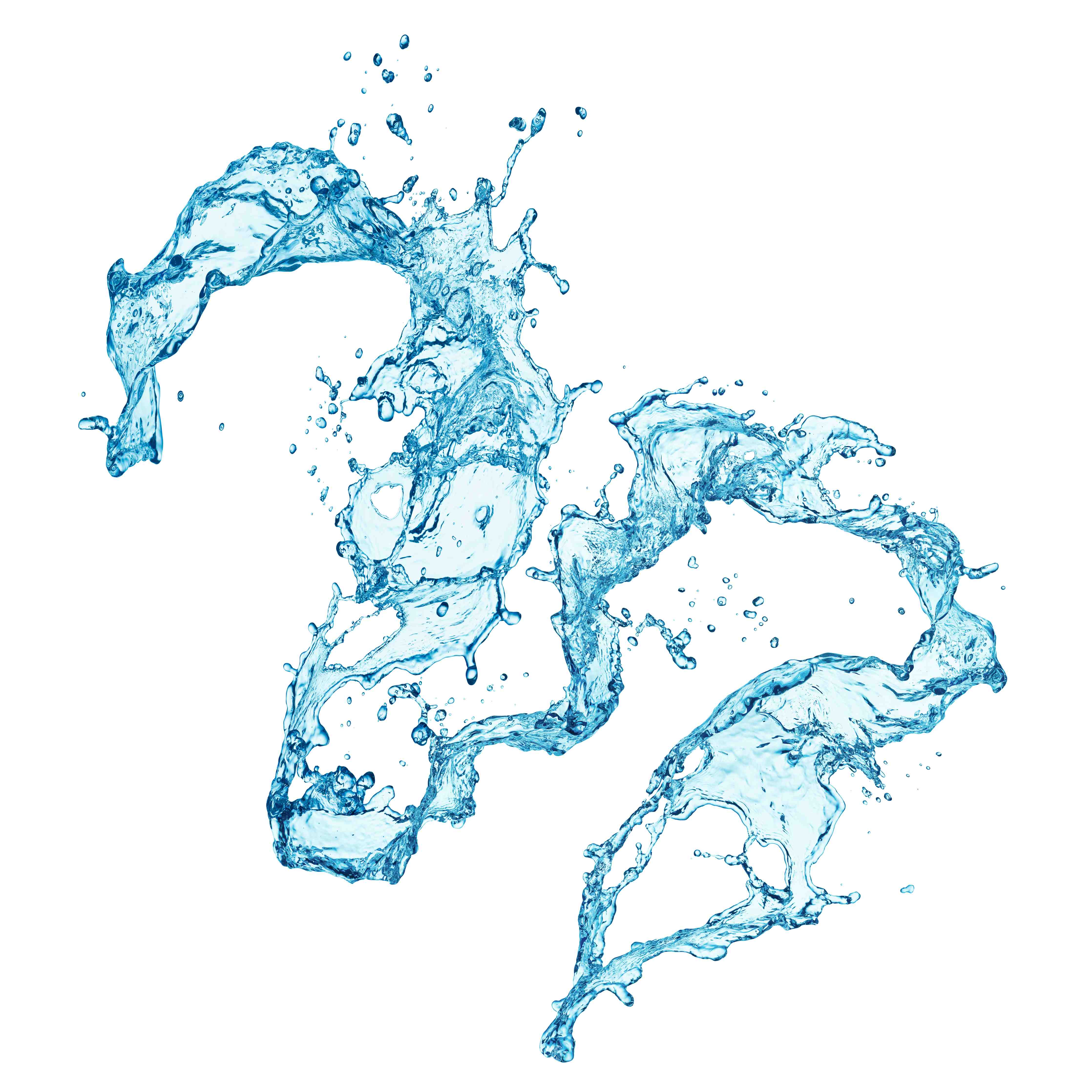 Babyzimmer Wandgestaltung-Blaue Wasser Spritzer weißer Hintergrund