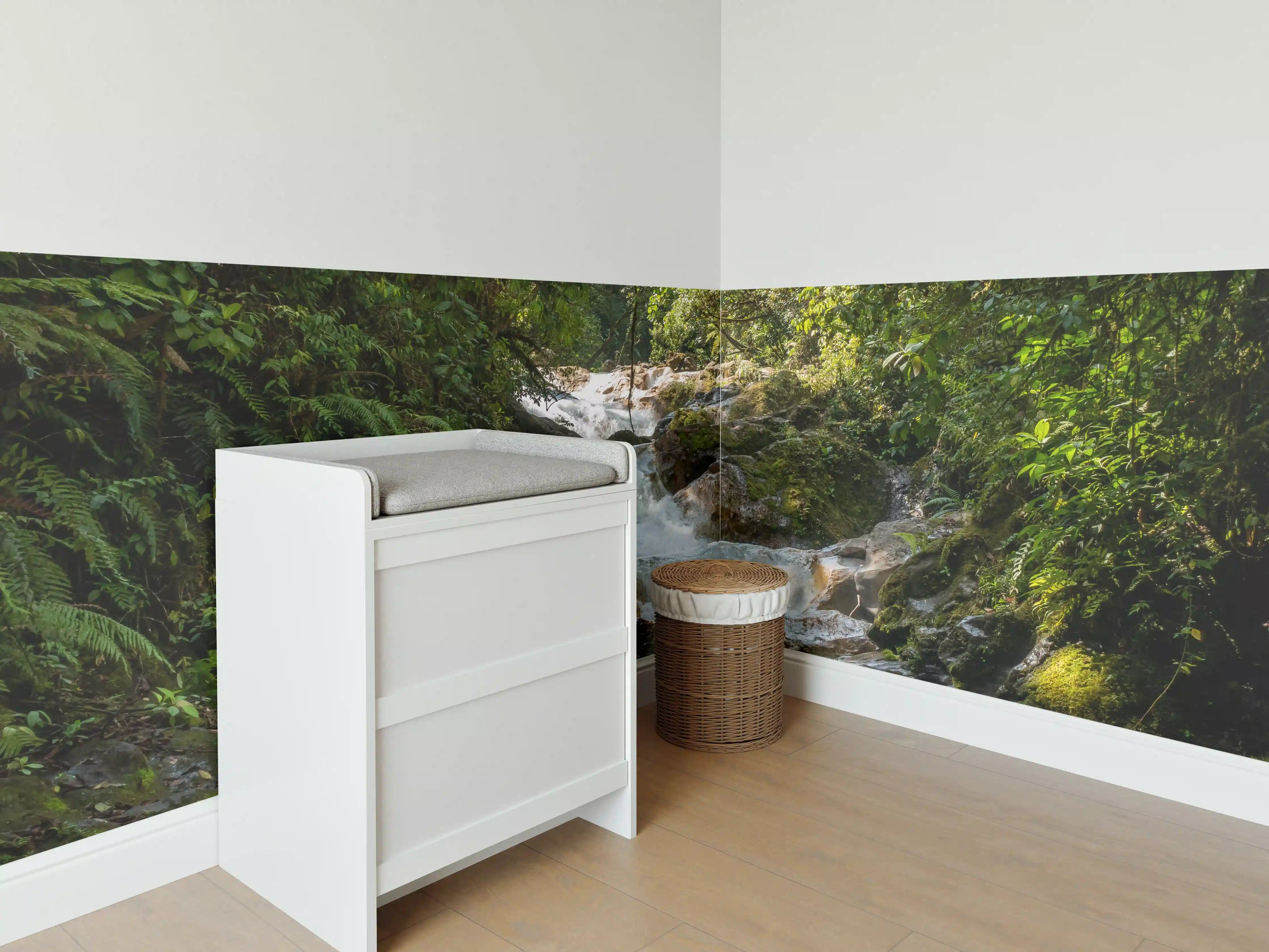 Babyzimmer Wandgestaltung - Blauer Costa Rica Wasserfall