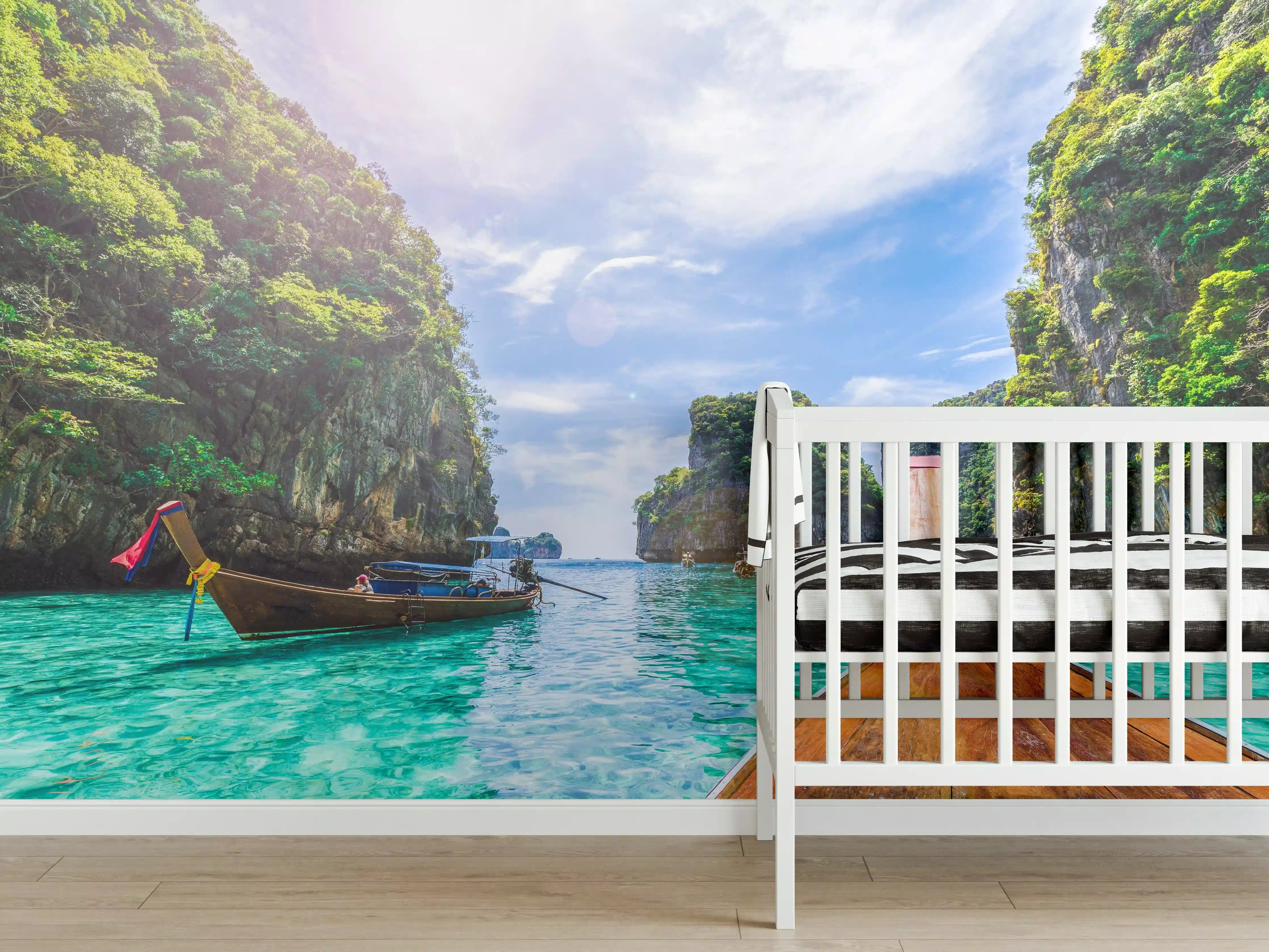 Babyzimmer Wandgestaltung - Blick auf die Bucht von Loh Samah