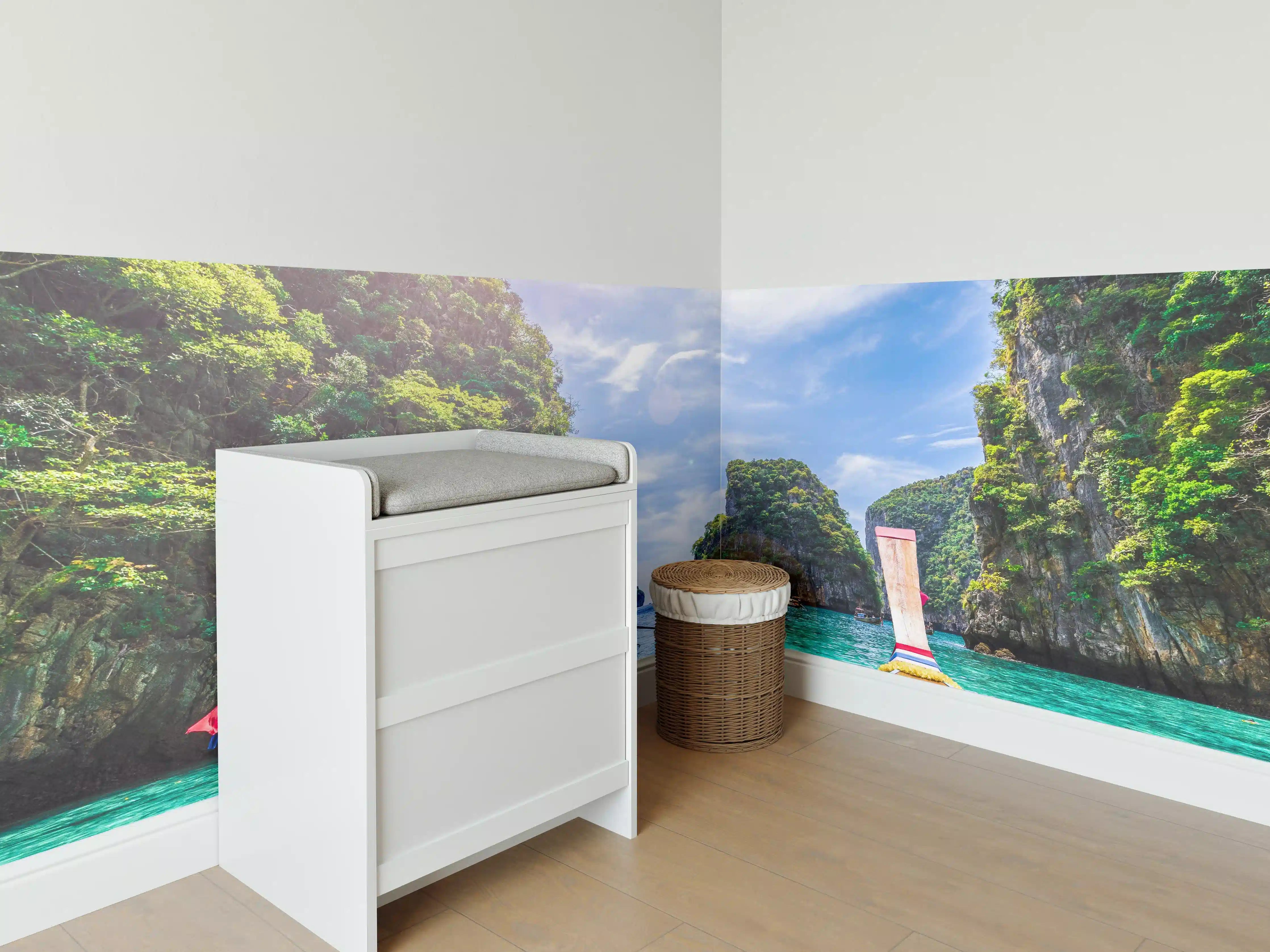 Babyzimmer Wandgestaltung - Blick auf die Bucht von Loh Samah