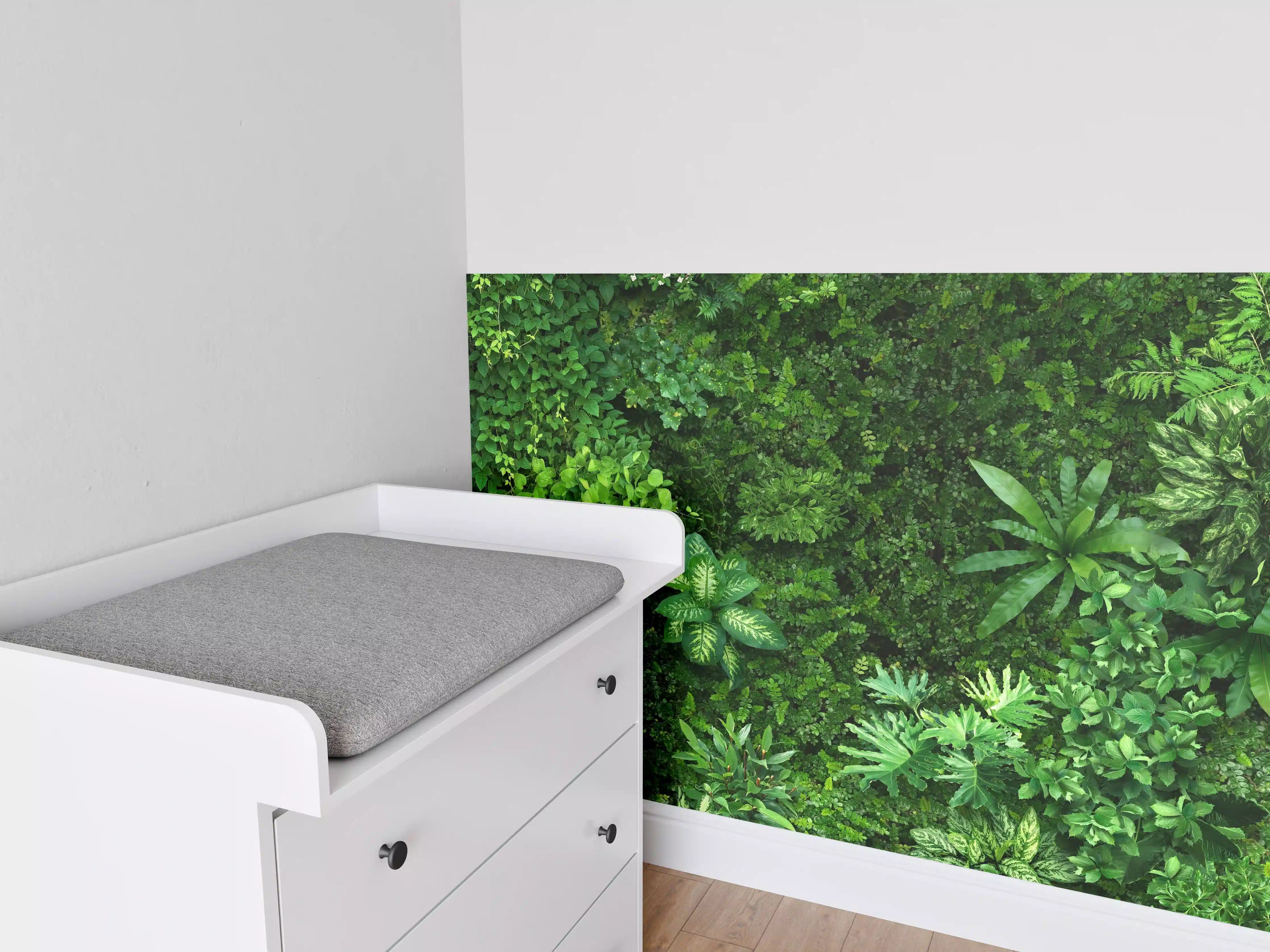 Babyzimmer Wandgestaltung - Blick auf organischen Wald