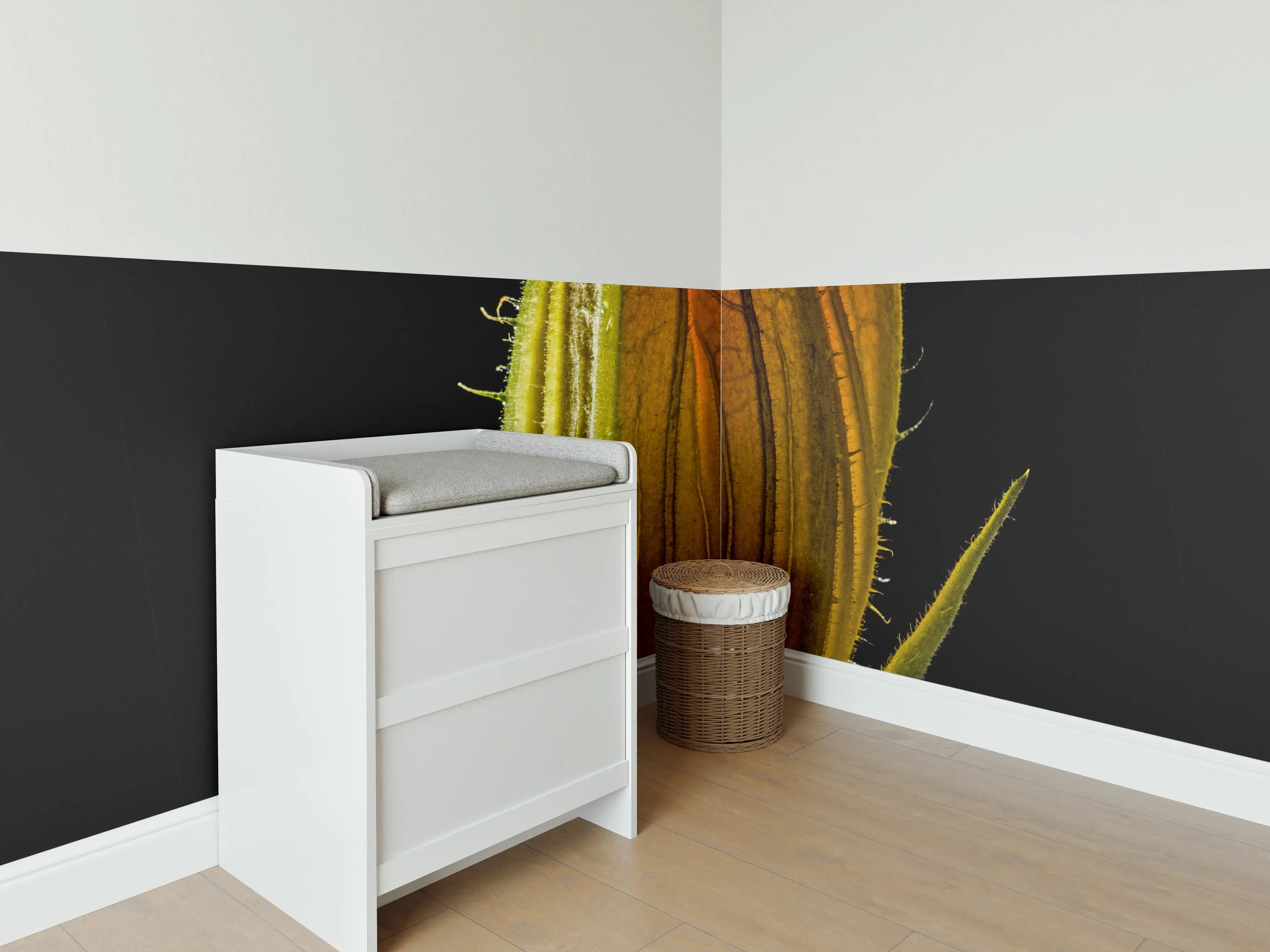 Babyzimmer Wandgestaltung - Blumenzwiebel in Nahaufnahme