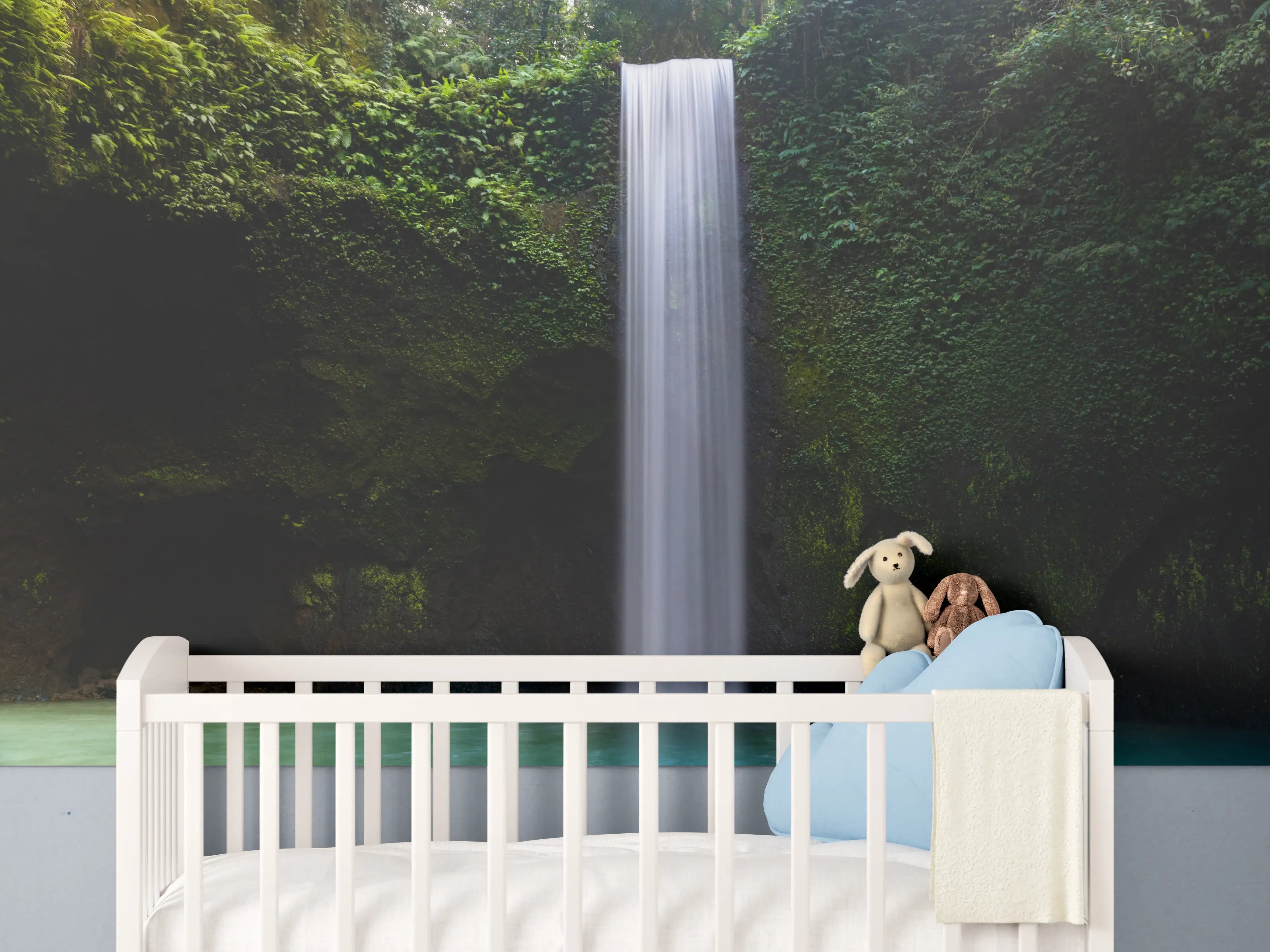 Babyzimmer Wandgestaltung - Brillante Kaskade auf Bali