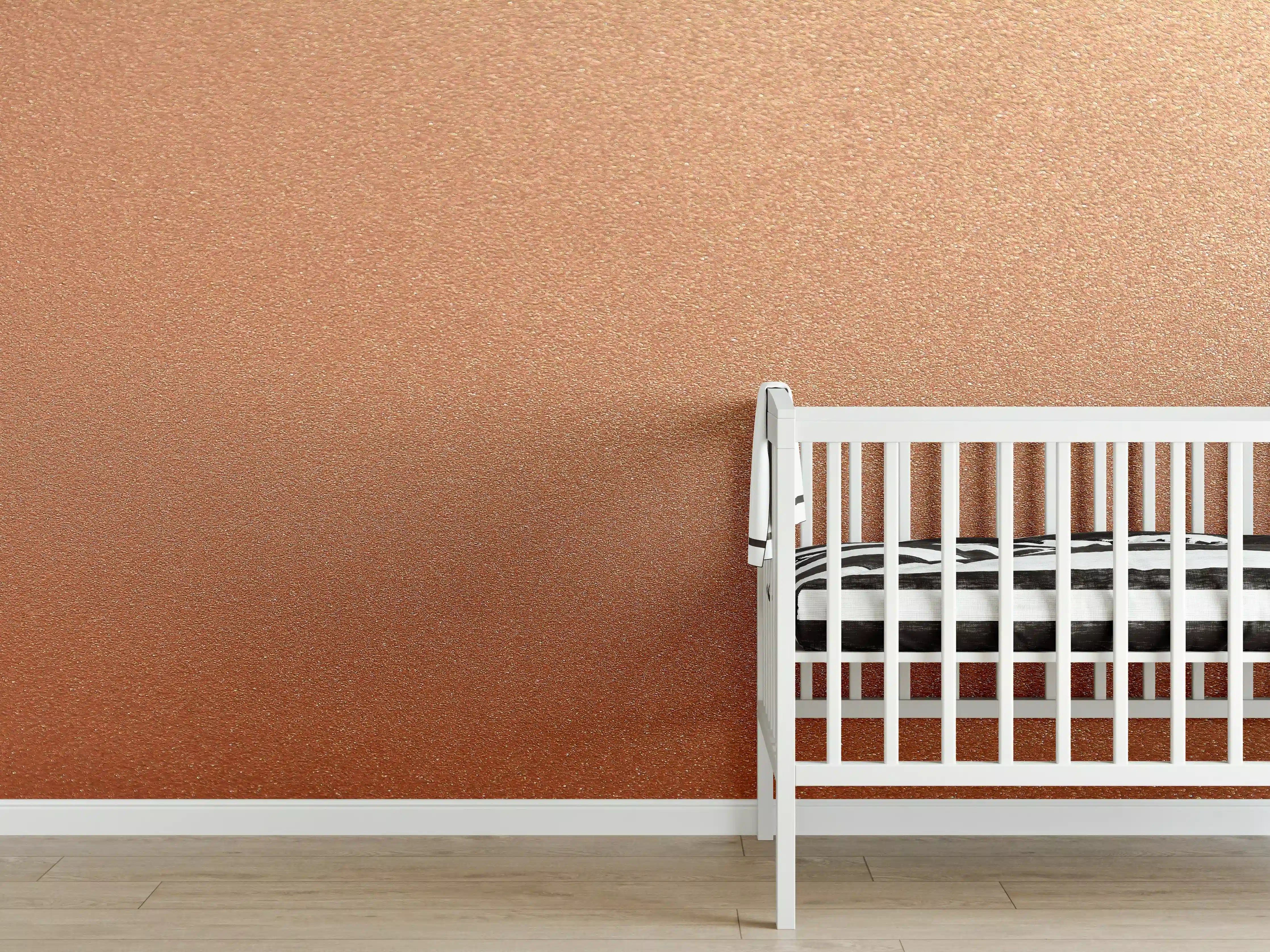 Babyzimmer Wandgestaltung - Bronze Textur Panorama Hintergrund