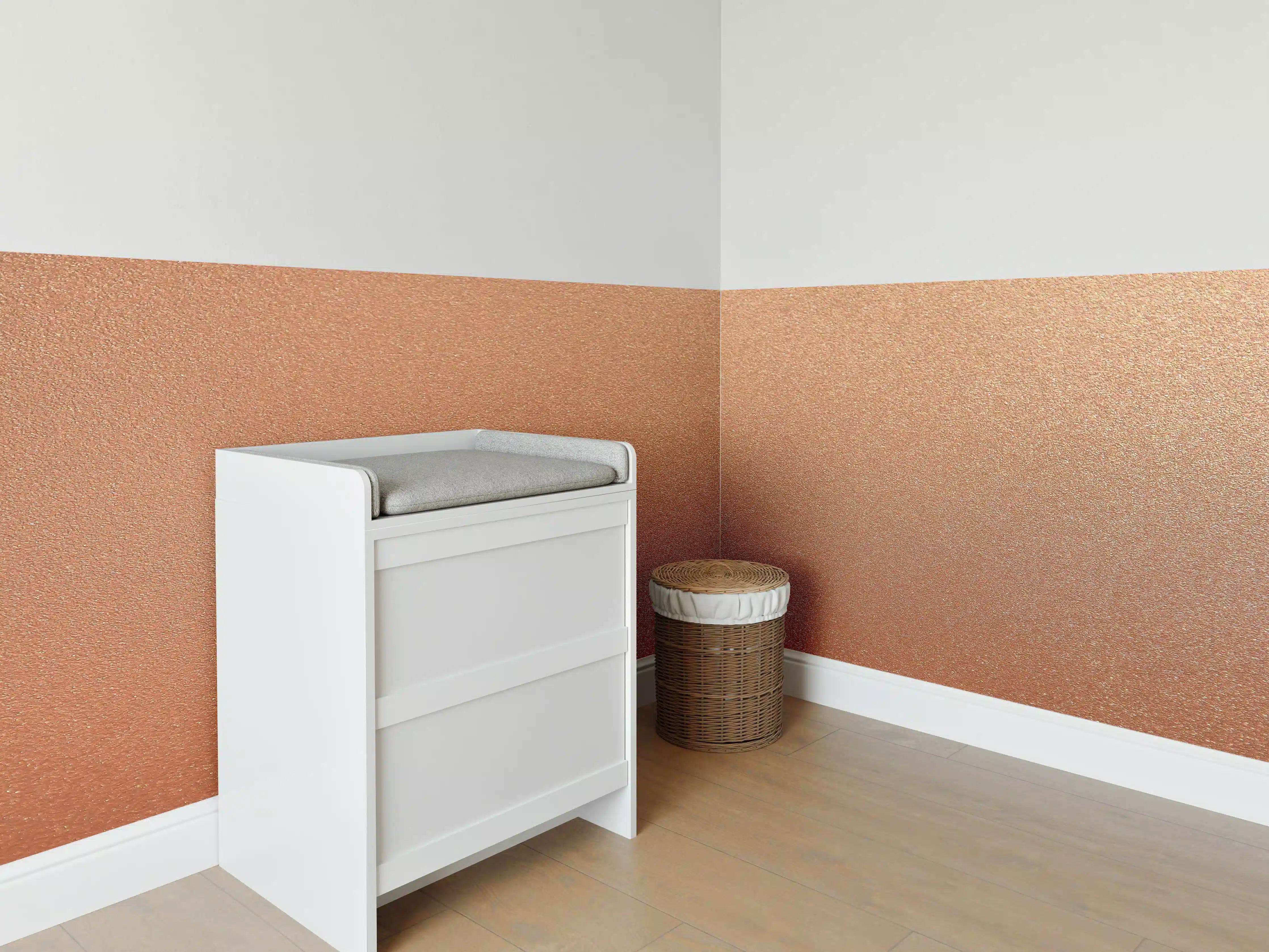 Babyzimmer Wandgestaltung - Bronze Textur Panorama Hintergrund