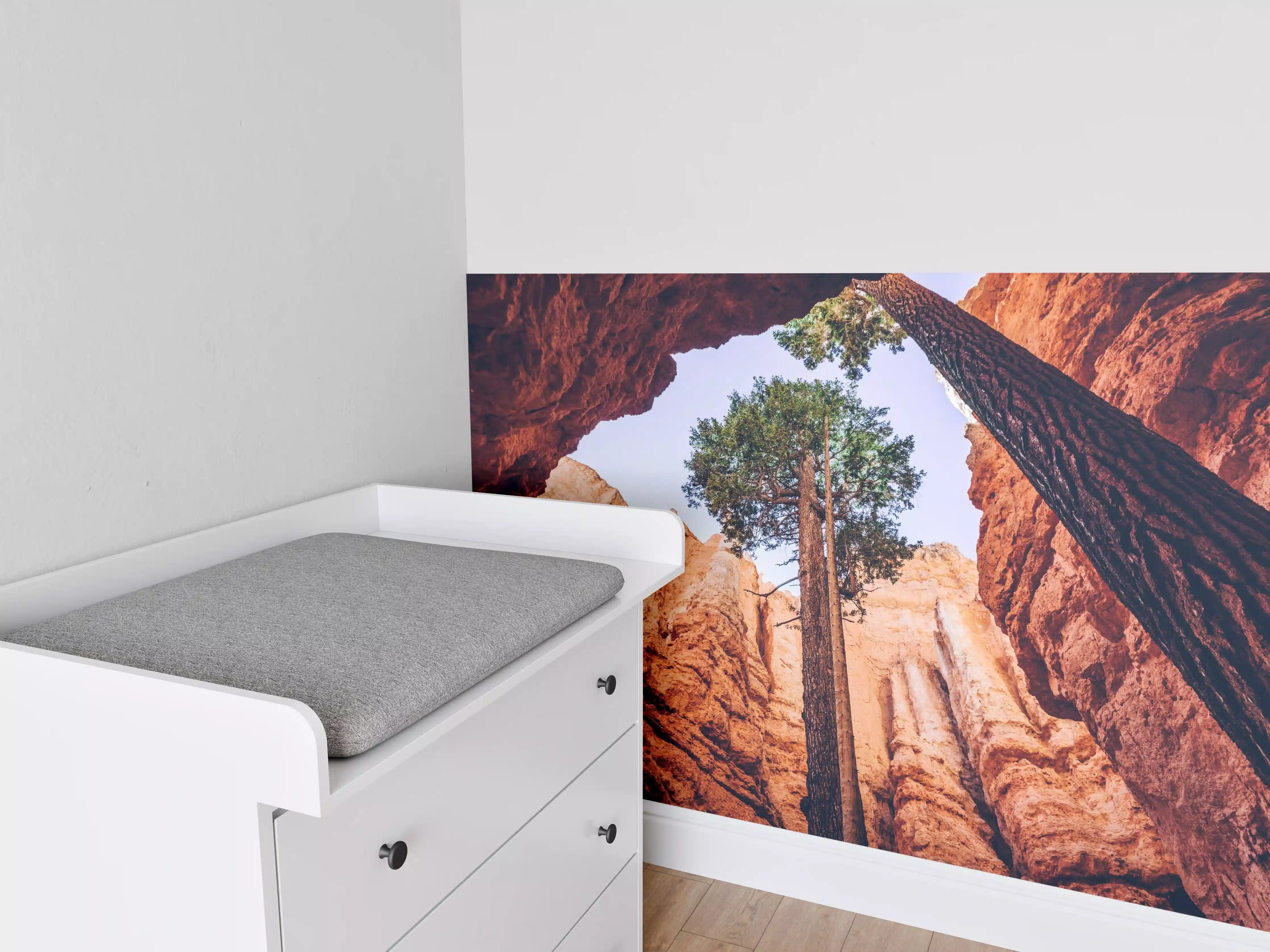 Babyzimmer Wandgestaltung - Bryce Canyon Rötliche Felsen