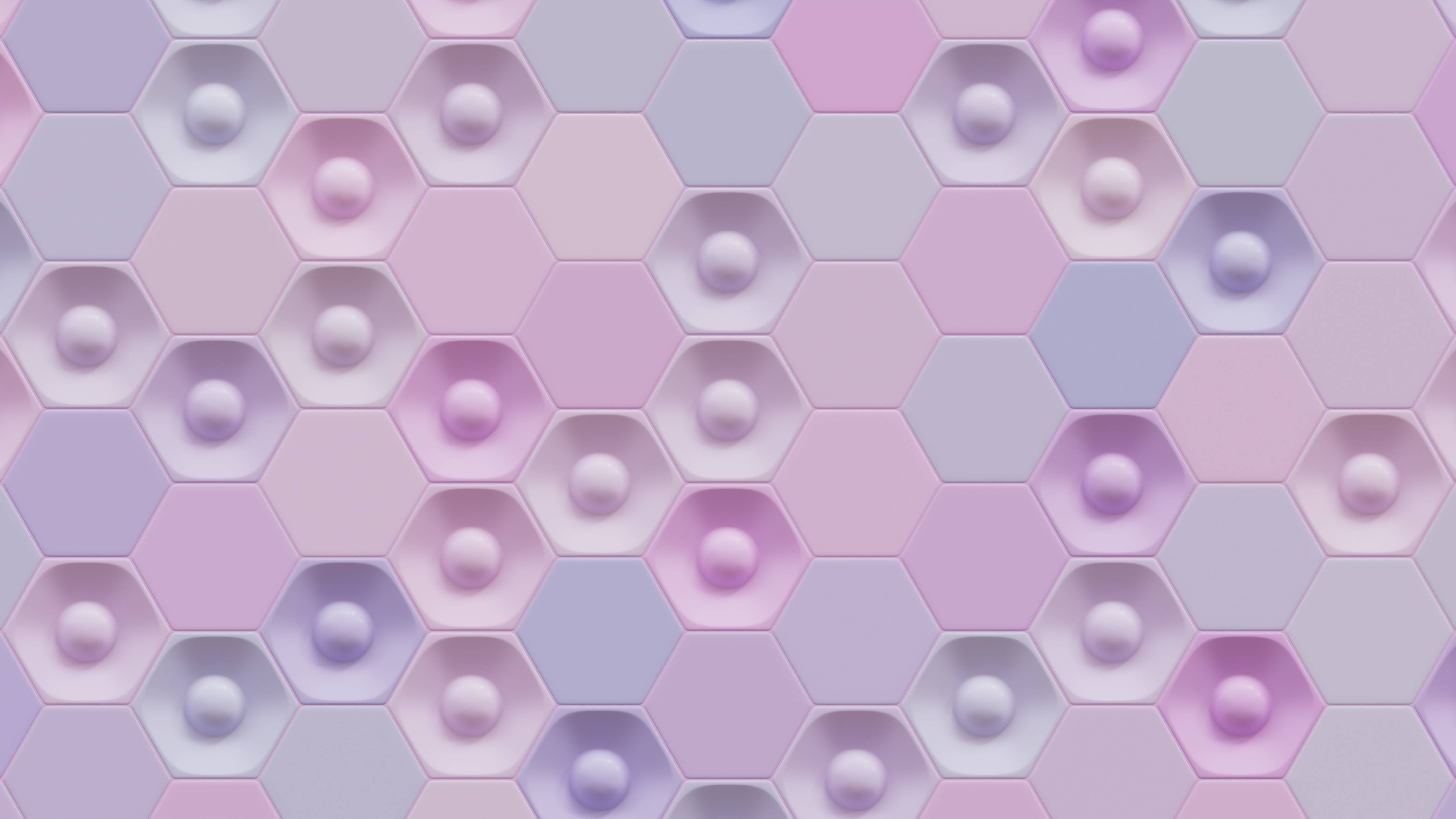 Babyzimmer Wandgestaltung-Buntes Hexagon-Muster 3D