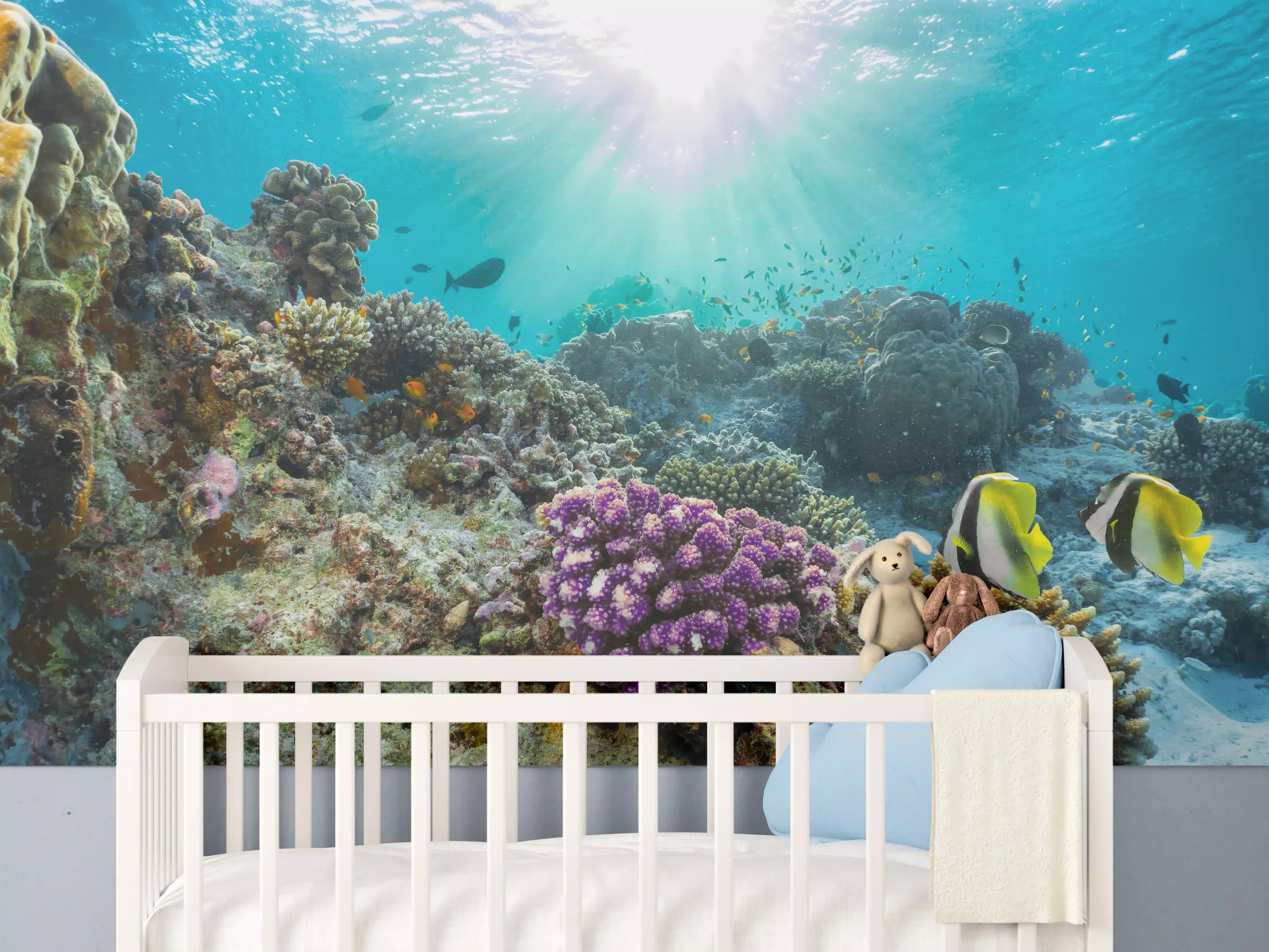 Babyzimmer Wandgestaltung - Buntes Korallenriff in den Malediven
