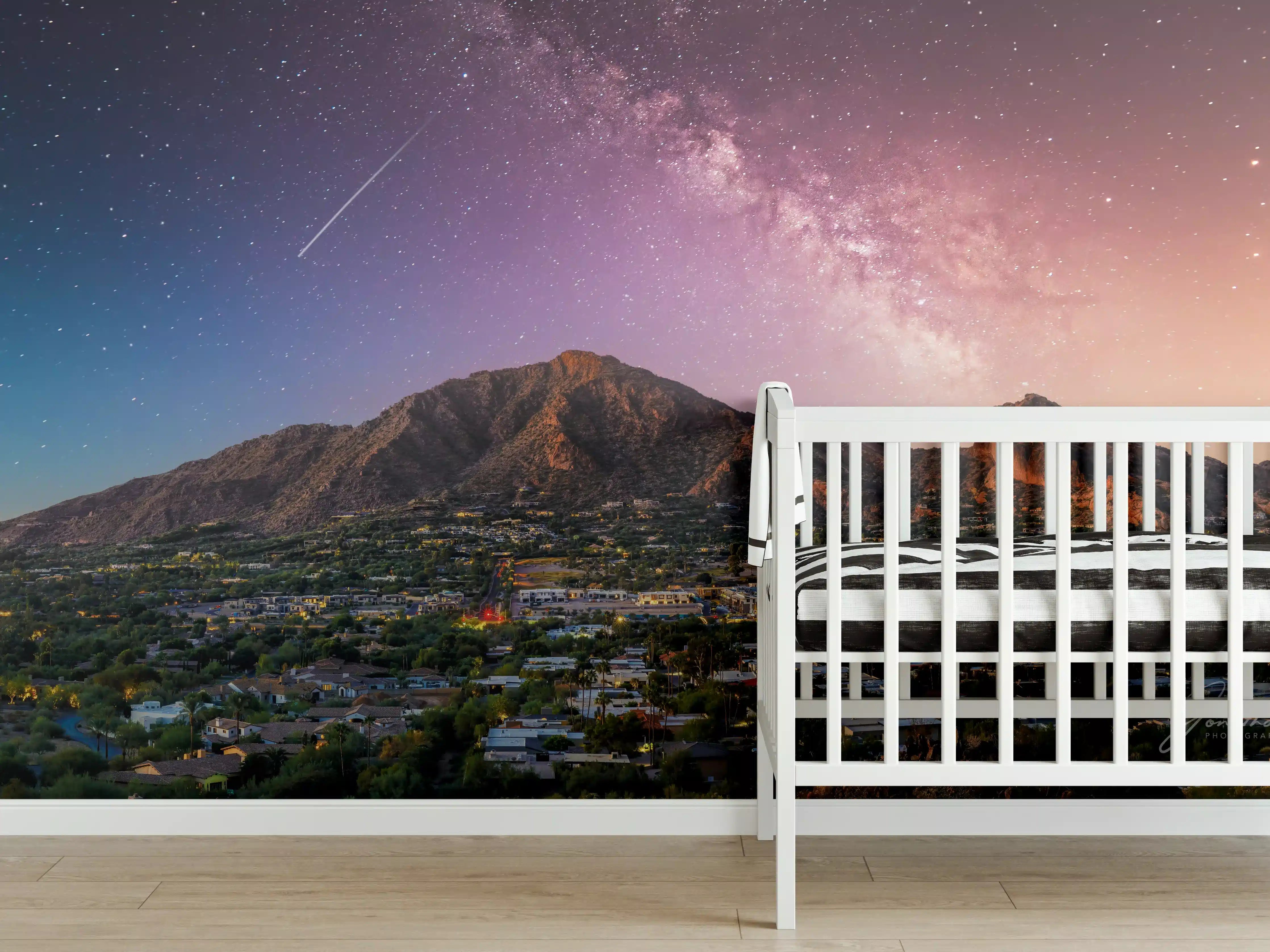 Babyzimmer Wandgestaltung - Camelback Mountain in Phoenix Arizona