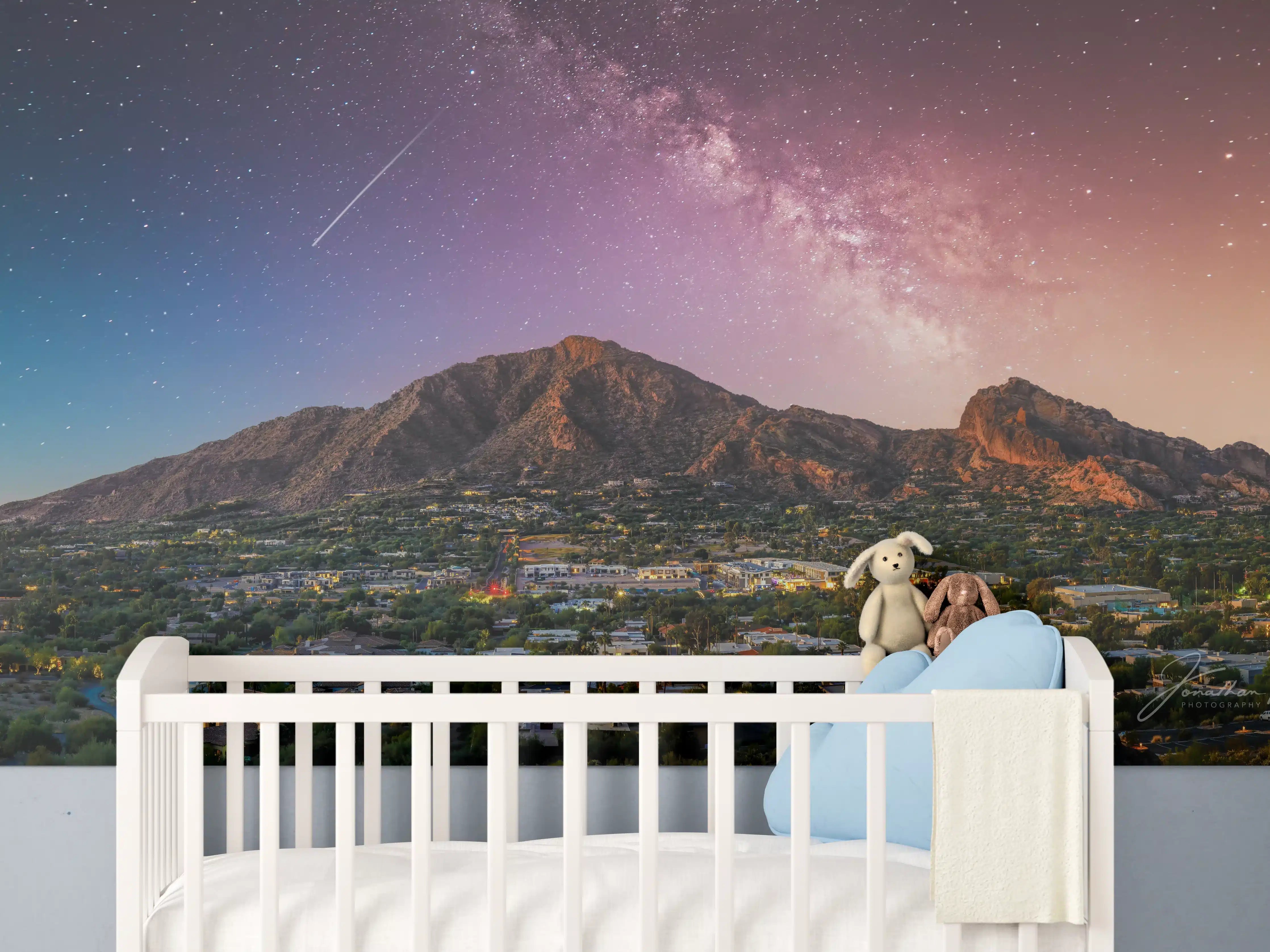 Babyzimmer Wandgestaltung - Camelback Mountain in Phoenix Arizona