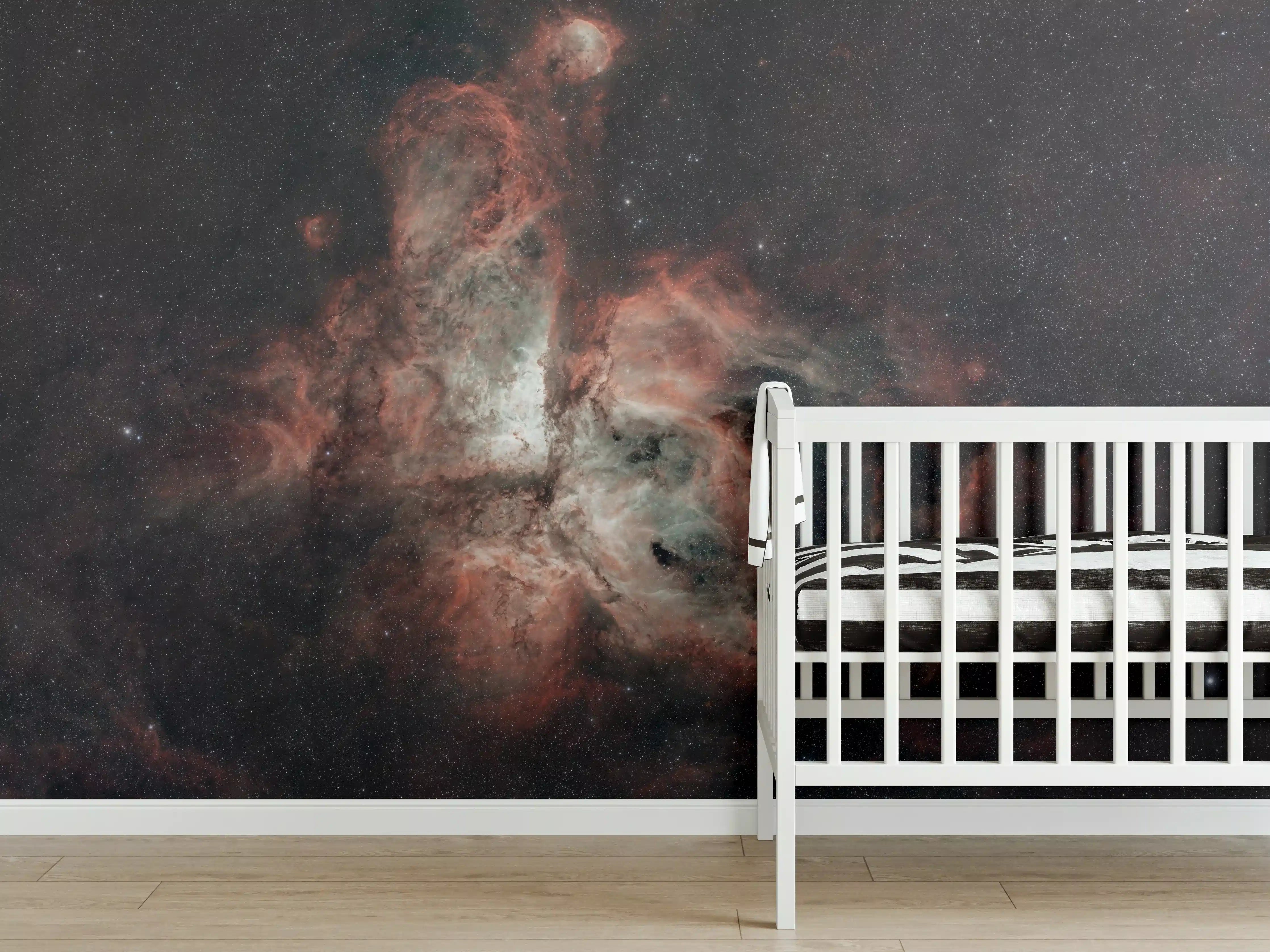 Babyzimmer Wandgestaltung - Carinanebel - Sternenbild
