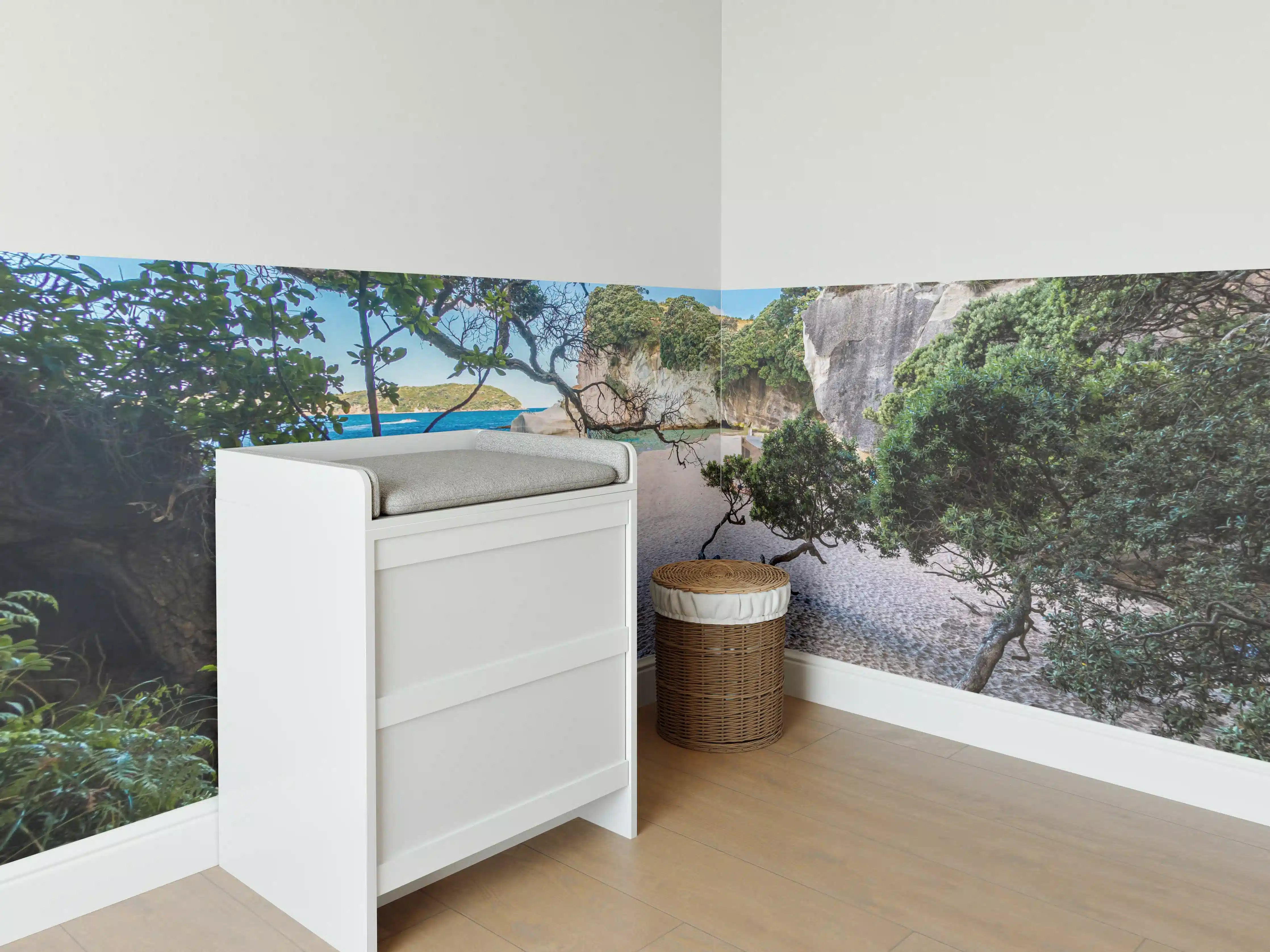 Babyzimmer Wandgestaltung - Cathedral Cove Paradiesstrand