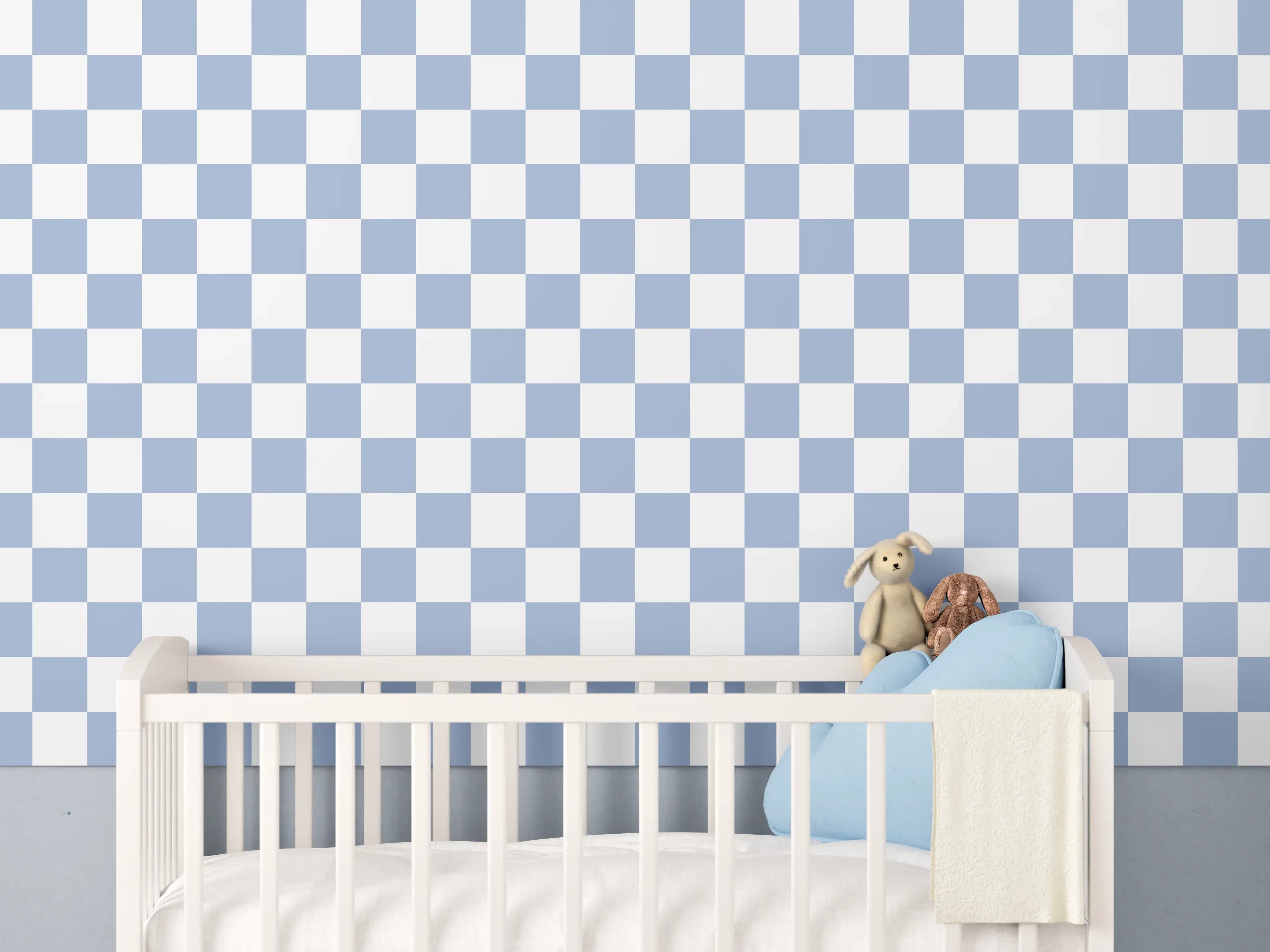 Babyzimmer Wandgestaltung - Celestial Blau Wandkunst