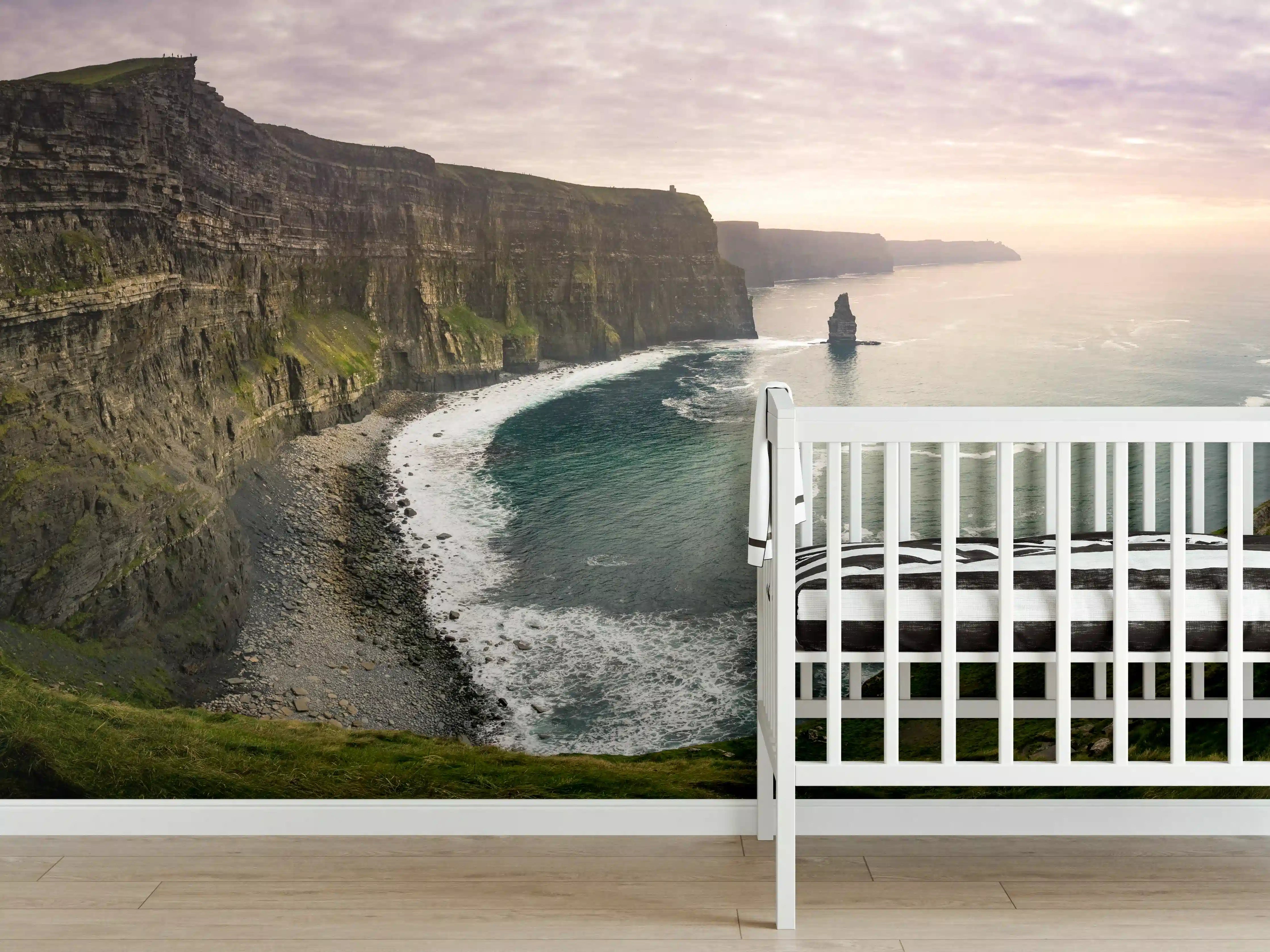 Babyzimmer Wandgestaltung - Cliffs of Moher in Irland