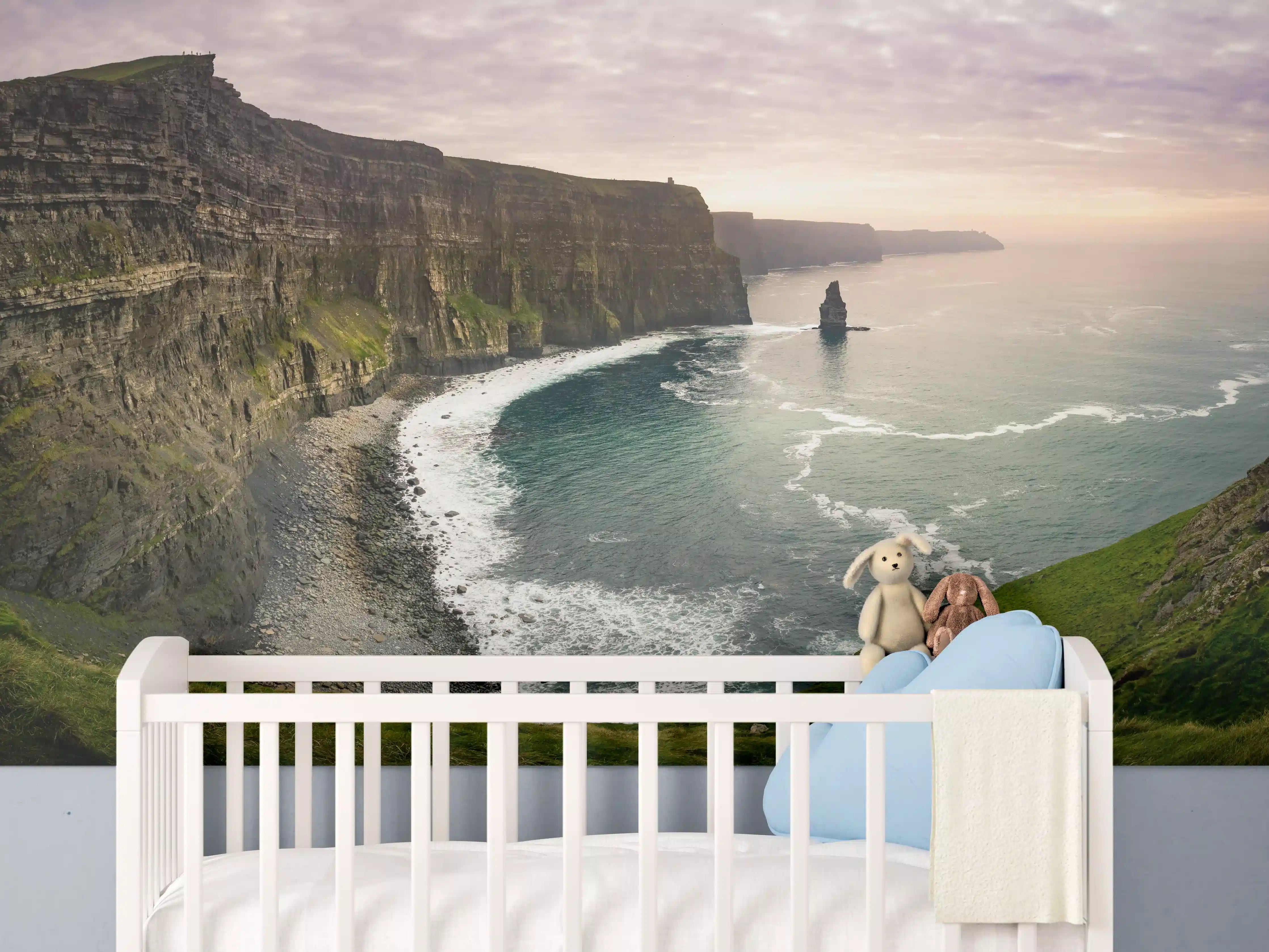 Babyzimmer Wandgestaltung - Cliffs of Moher in Irland