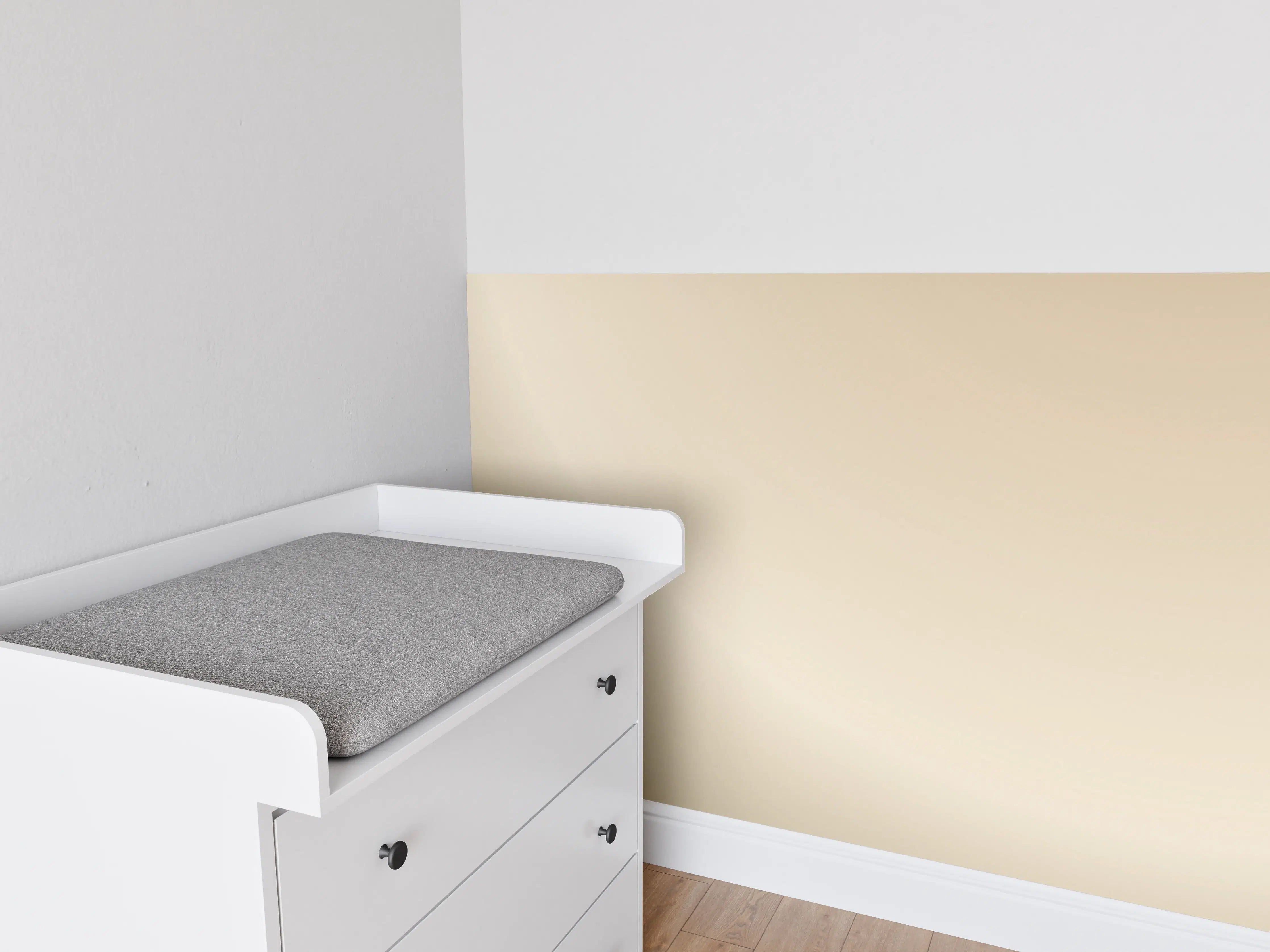 Babyzimmer Wandgestaltung - Cremefarbener Gradient Hintergrund